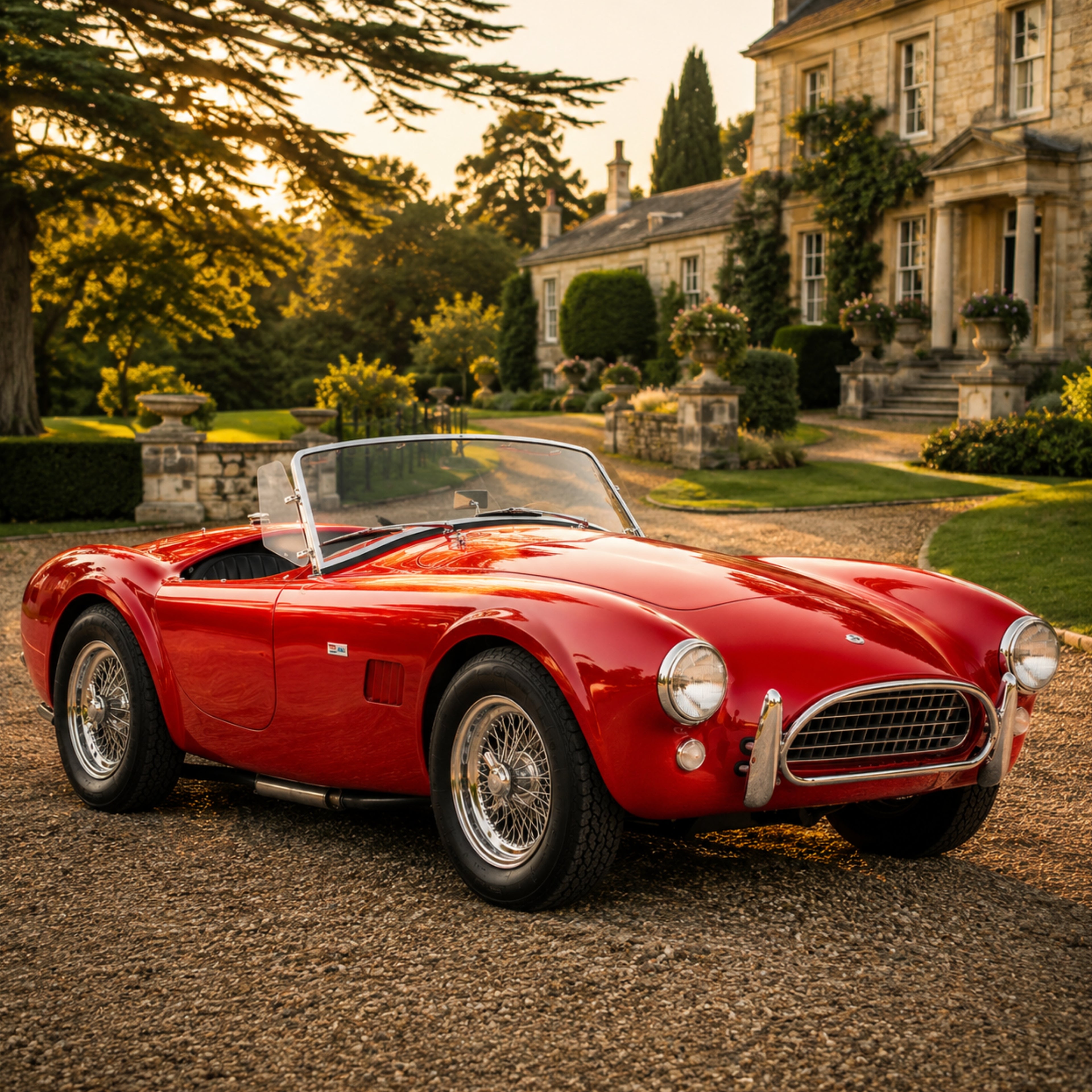1964 AC Cobra 289 Classic Sports Car Poster British Wall Art