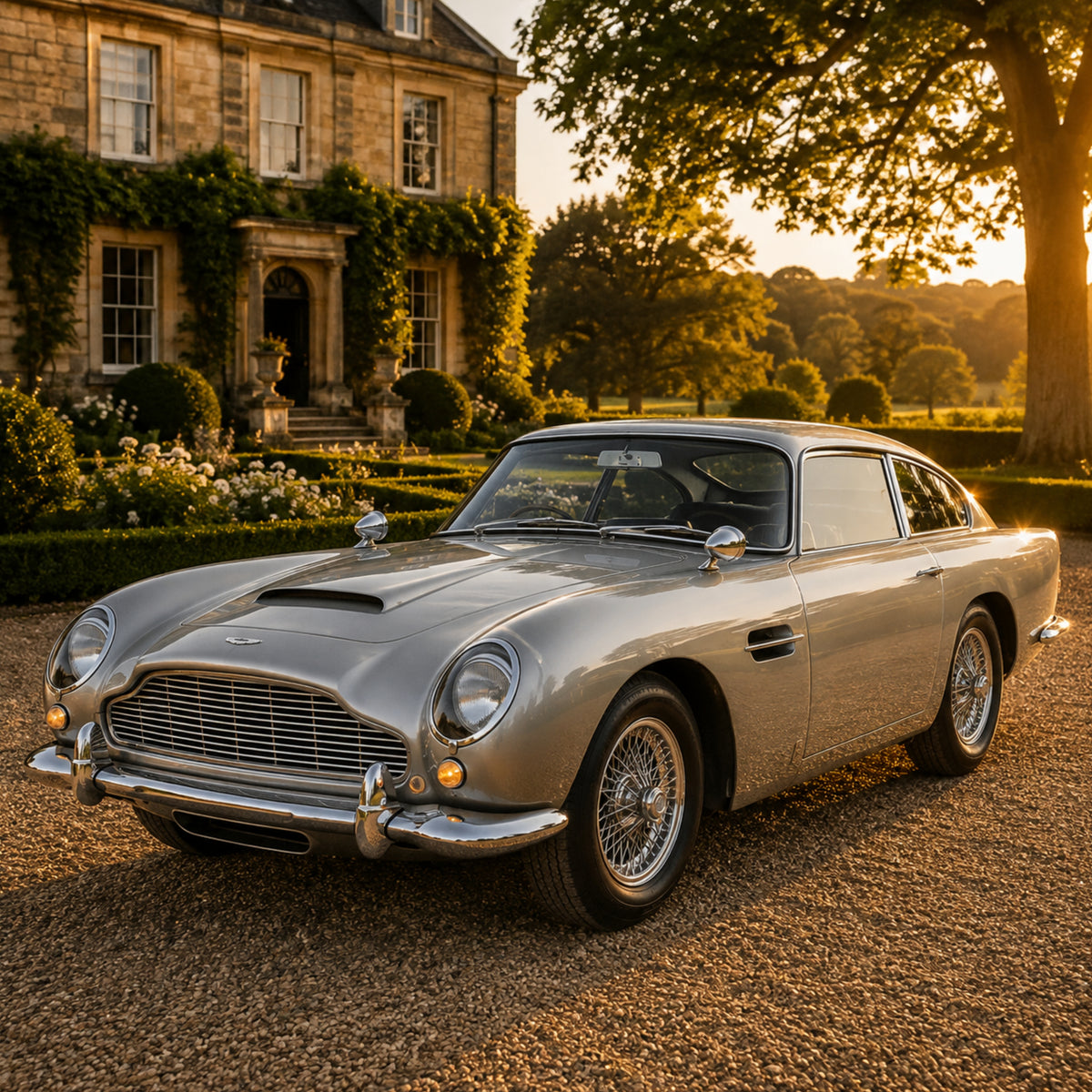 1963 Aston Martin DB5 Classic Car Wall Art Print