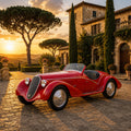 1938 Alfa Romeo 6C 2300 Classic Car Poster