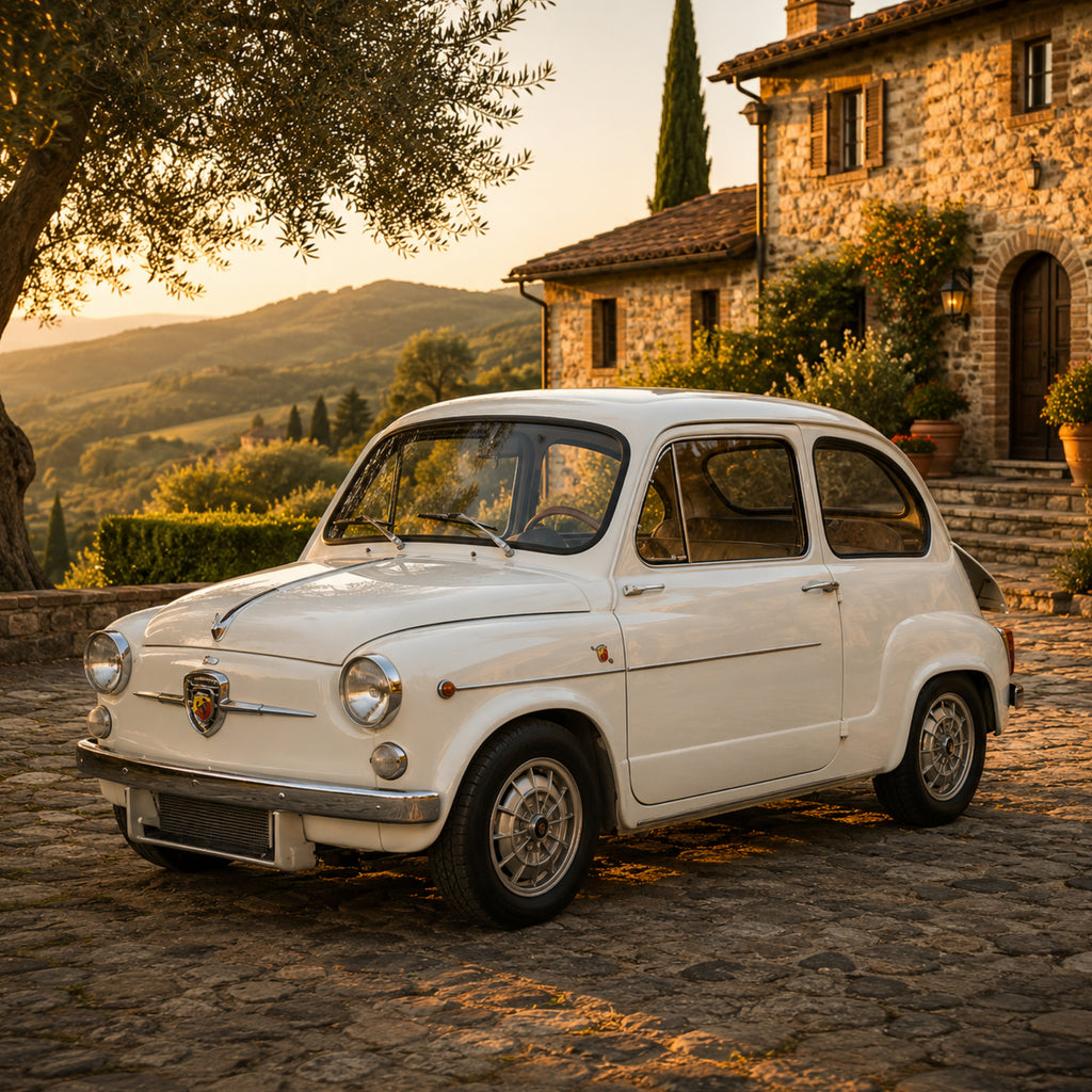 1962 Abarth 850 TC Poster | Museum-Quality Classic Italian Car Wall Art