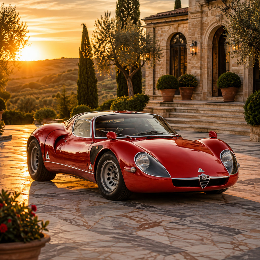 1967 Alfa Romeo 33 Stradale Classic Car Poster