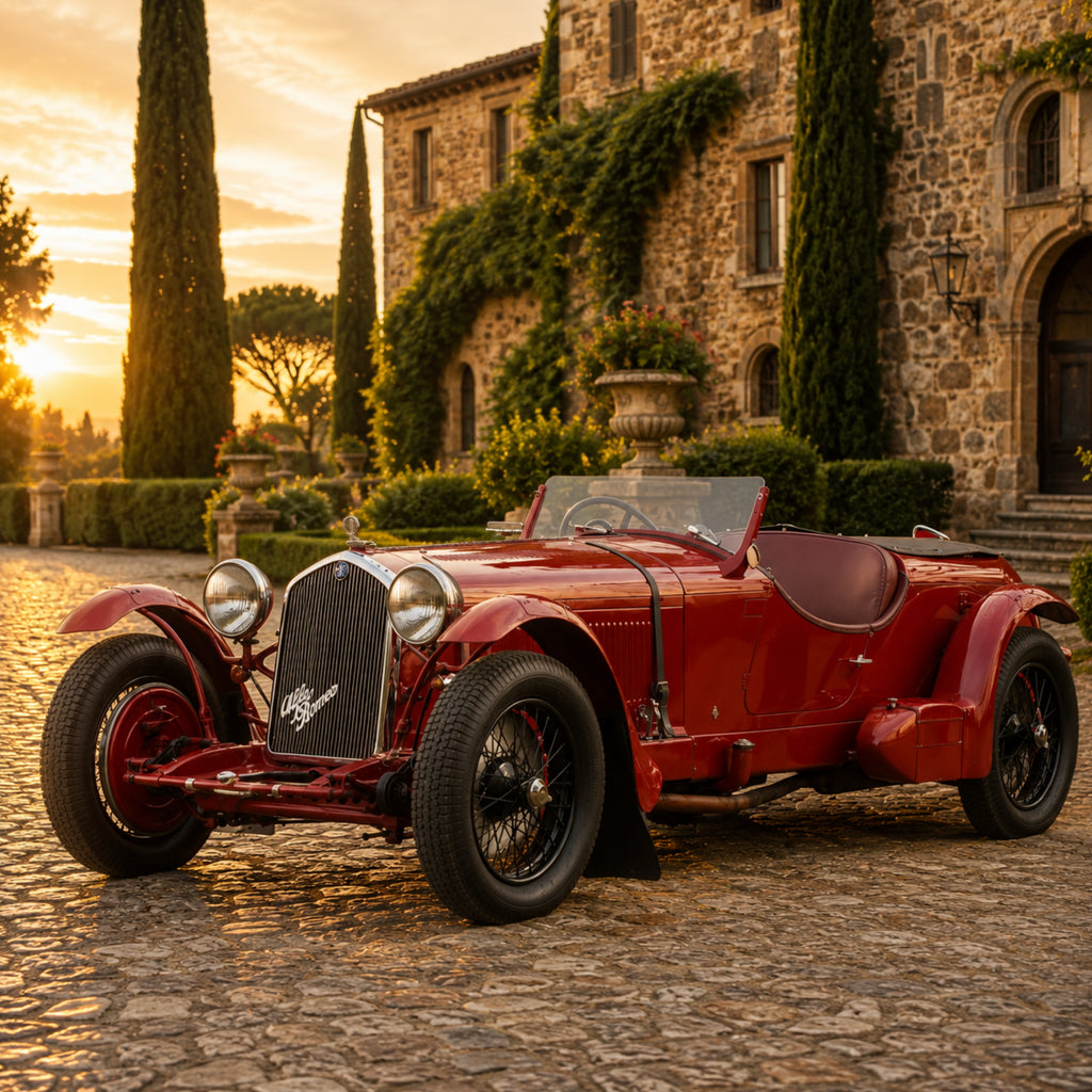 1932 Alfa Romeo 8C 2300 Classic Car Poster
