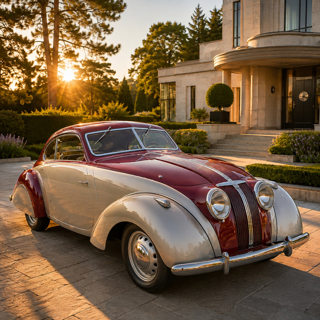 1939 Adler Autobahn German Pre-War Classic Car Poster
