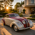 1939 Adler Autobahn German Pre-War Classic Car Poster