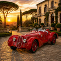 1938 Alfa Romeo 8C 2900 Classic Car Poster