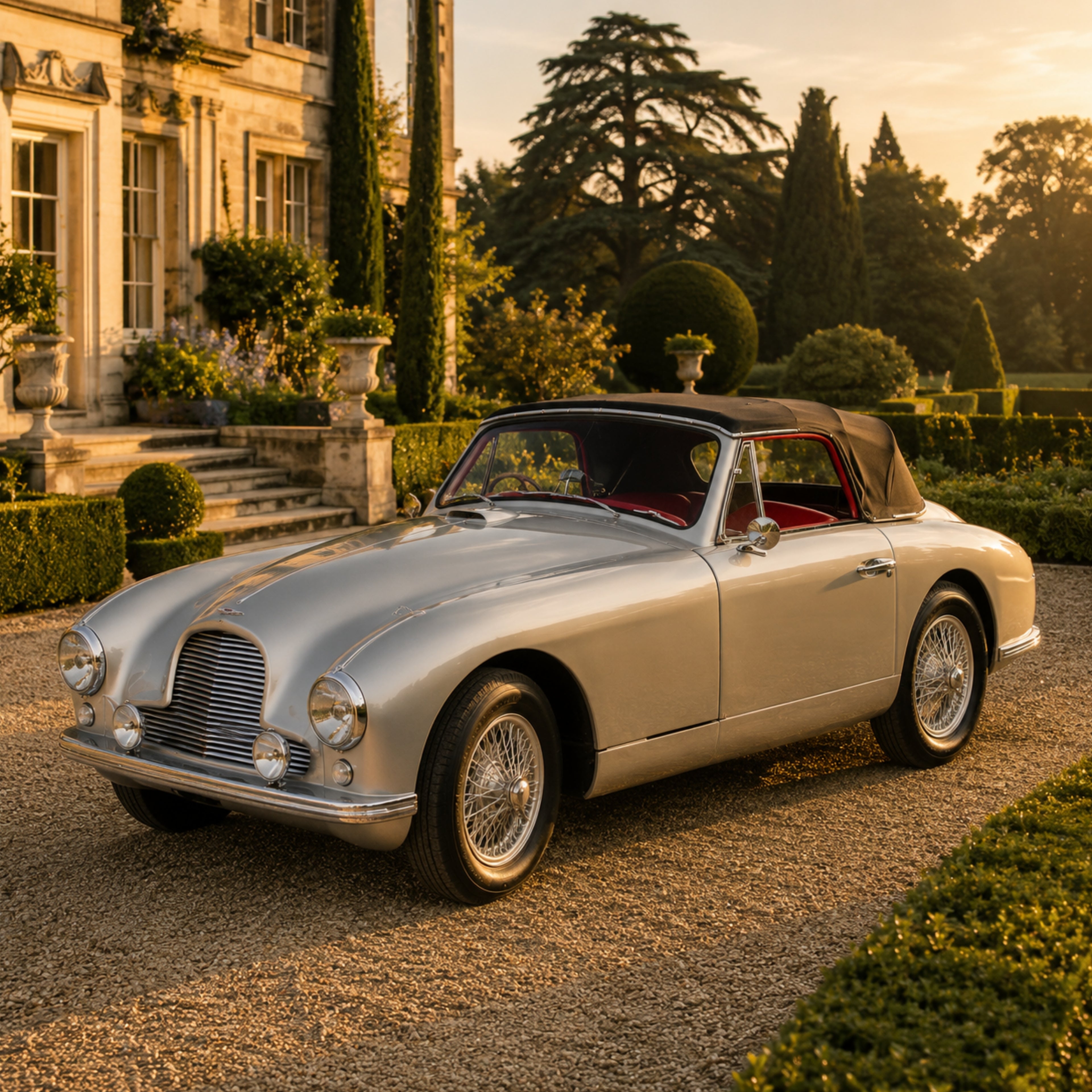 1950 Aston Martin DB2 Classic Car Wall Art Print