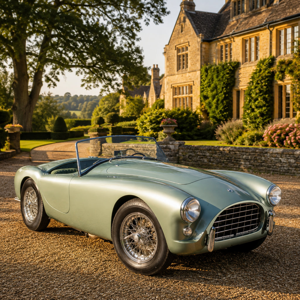 1953 AC Ace Classic Sports Car Poster British Vintage Roadster Wall Art