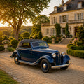 1937 Adler Trumpf Junior German Pre-War Classic Car Poster