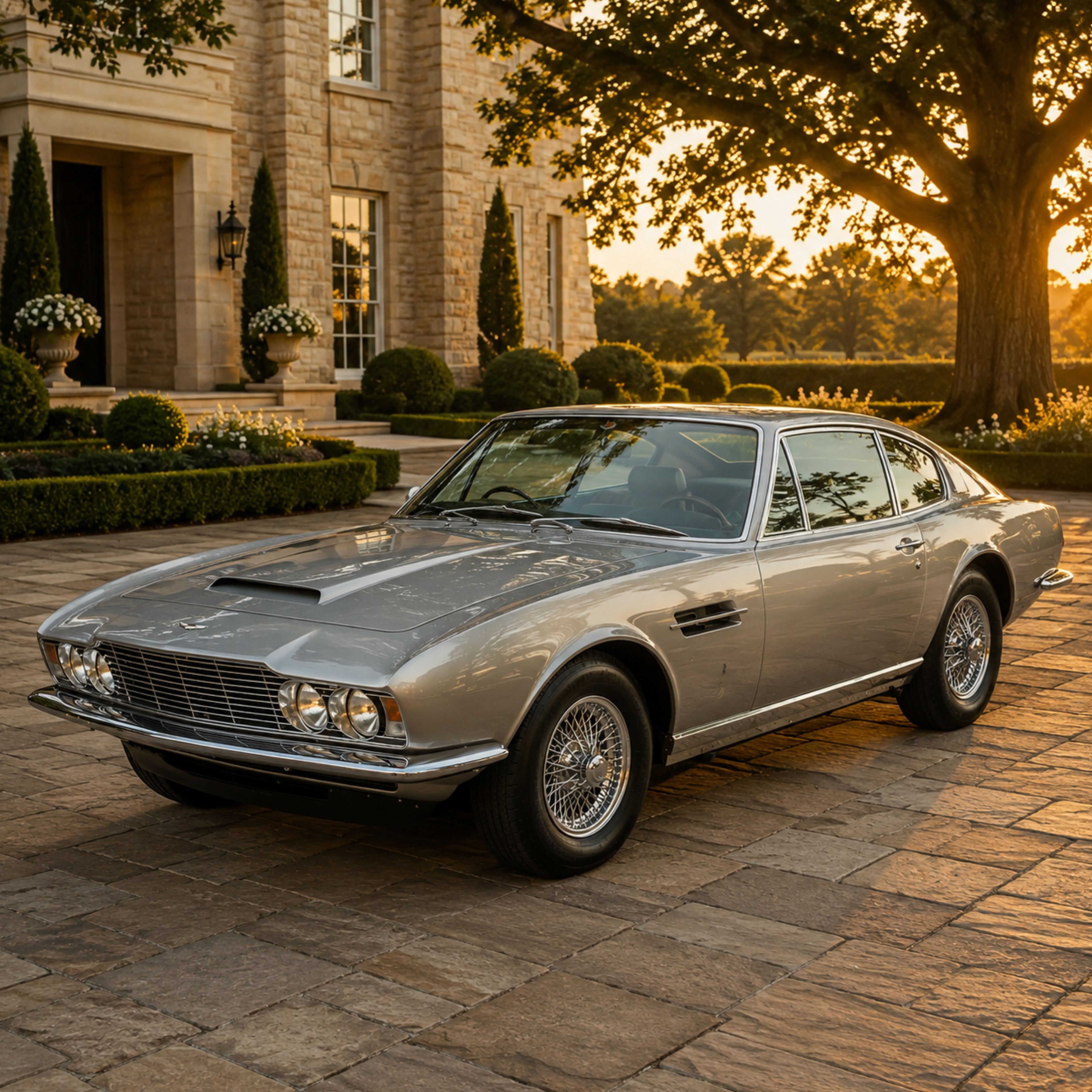 1967 Aston Martin DBS Classic Car Wall Art Print