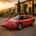 1965 Abarth OT 1300 Poster | Museum-Quality Classic Italian Car Wall Art