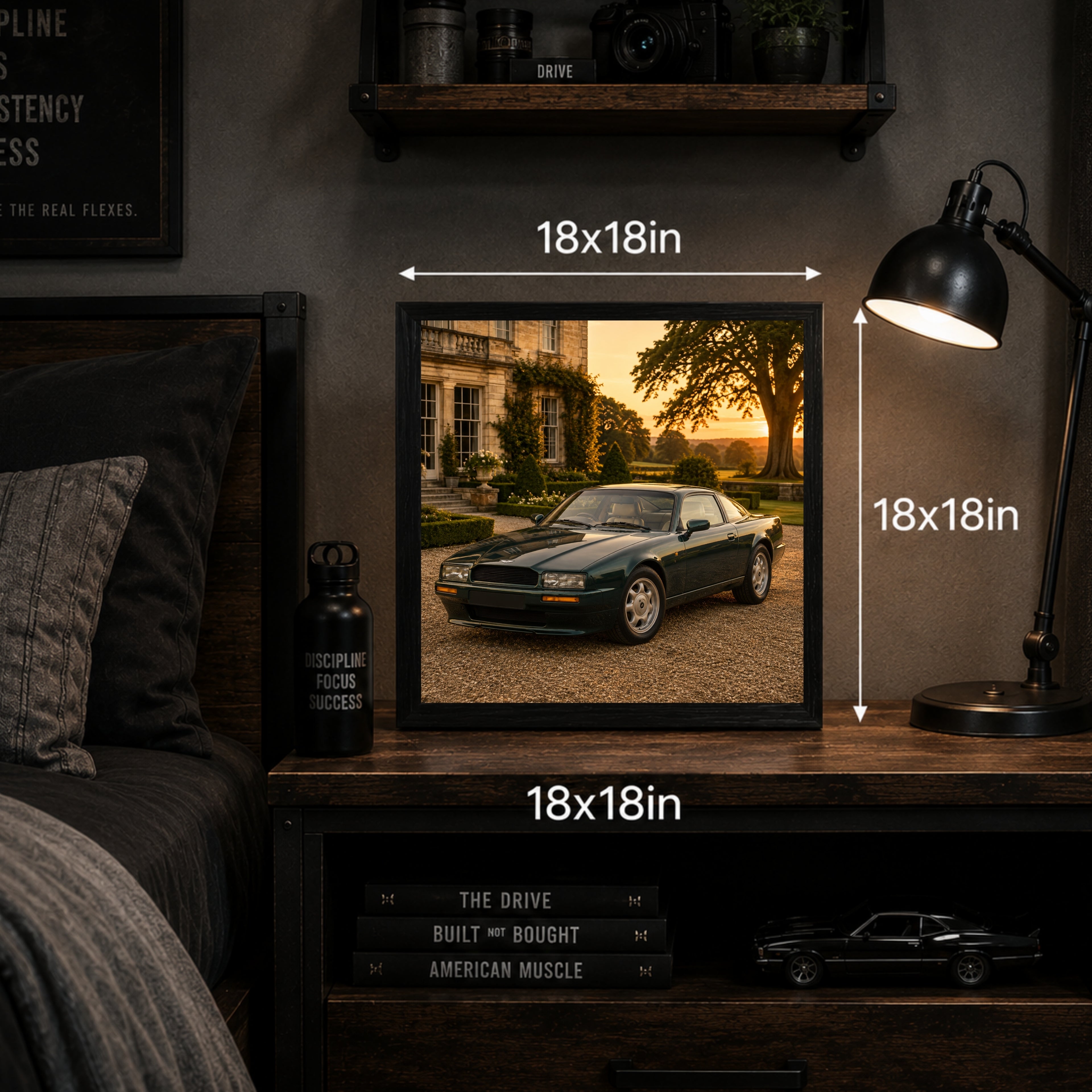 1989 Aston Martin Virage Classic Car Wall Art Print