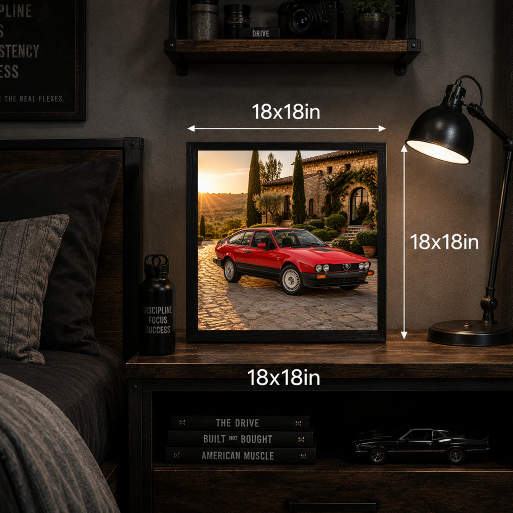1980 Alfa Romeo GTV6 Classic Car Poster