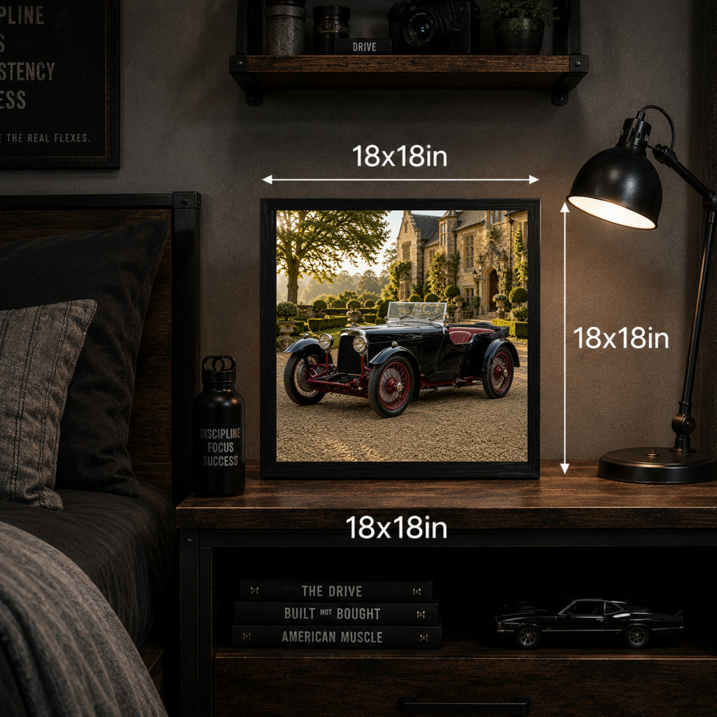1930 Aston Martin International Classic Car Wall Art Print