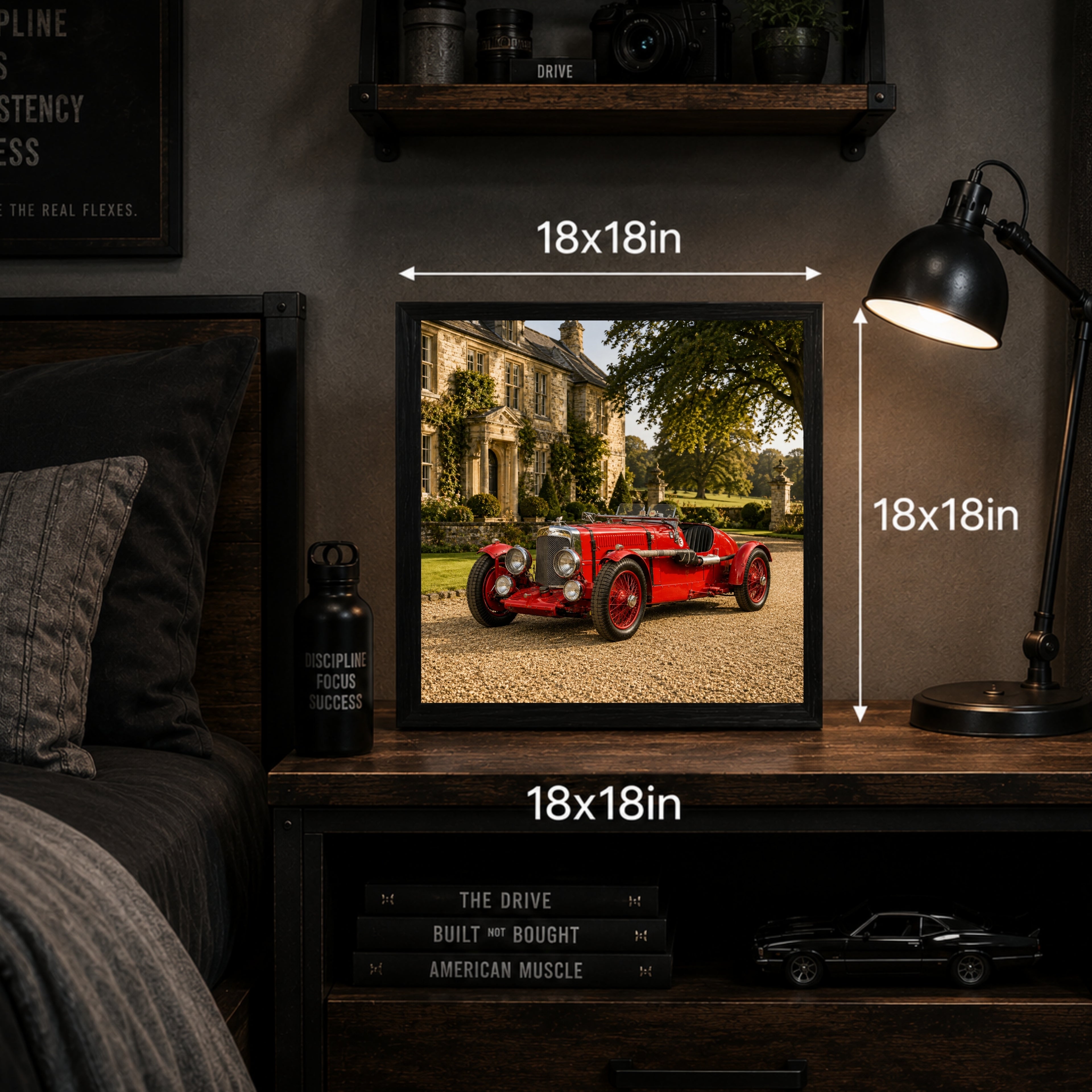 1934 Aston Martin Ulster Classic Car Wall Art Print