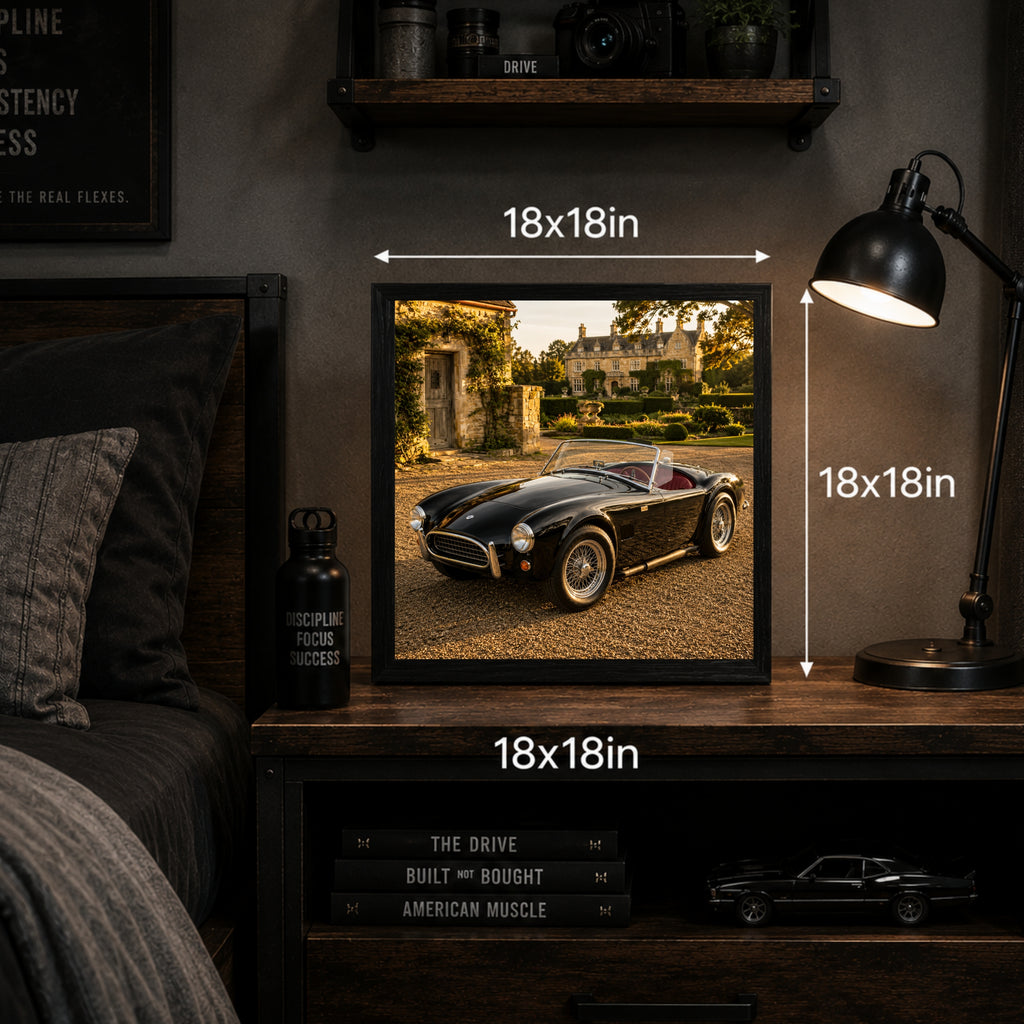 1962 AC Cobra Mk I Classic Sports Car Poster British Wall Art