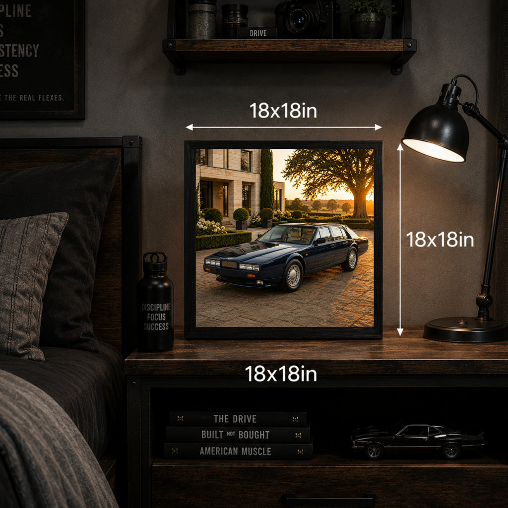 1976 Aston Martin Lagonda Series Classic Car Wall Art Print