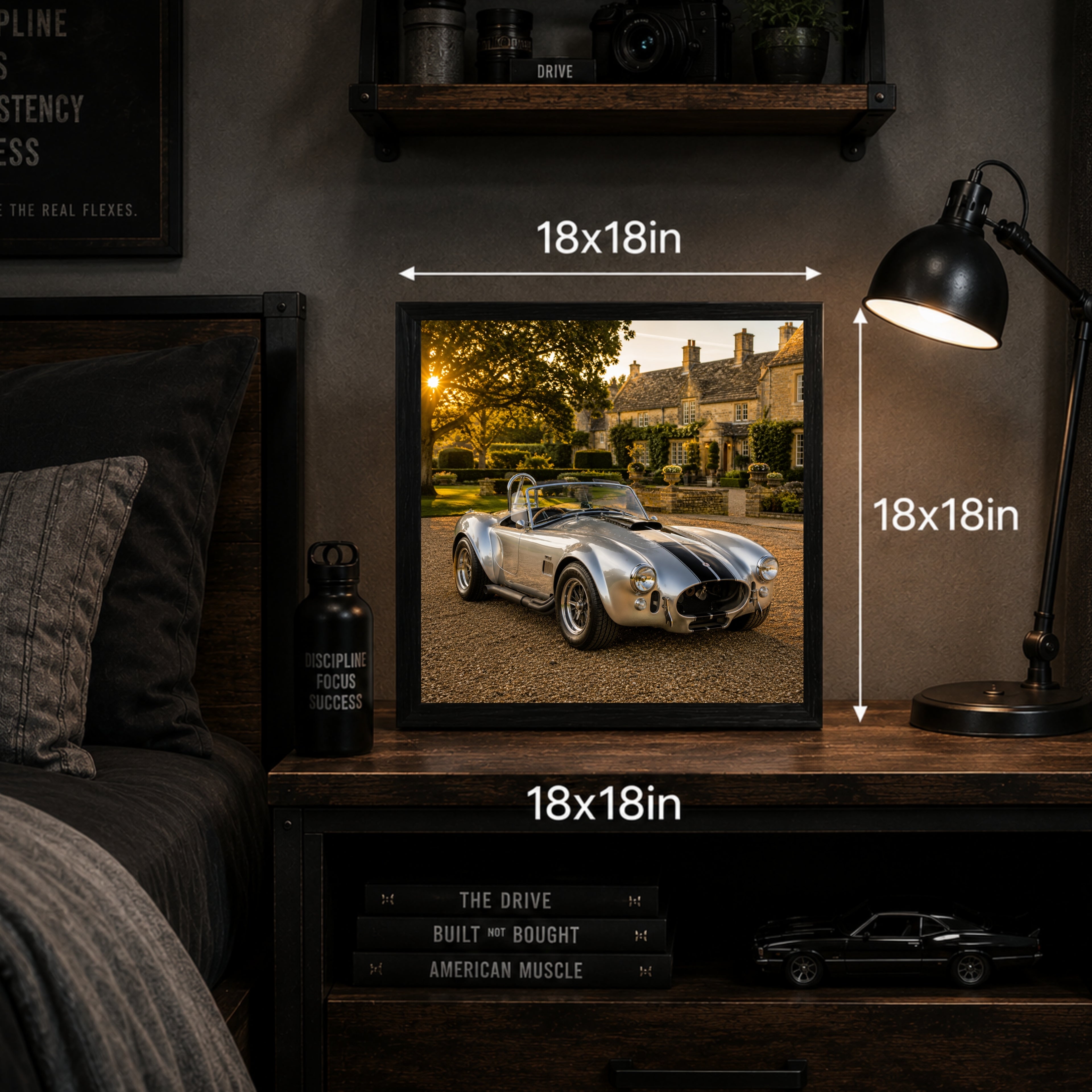 1965 AC Cobra 427 Classic Sports Car Poster British Wall Art