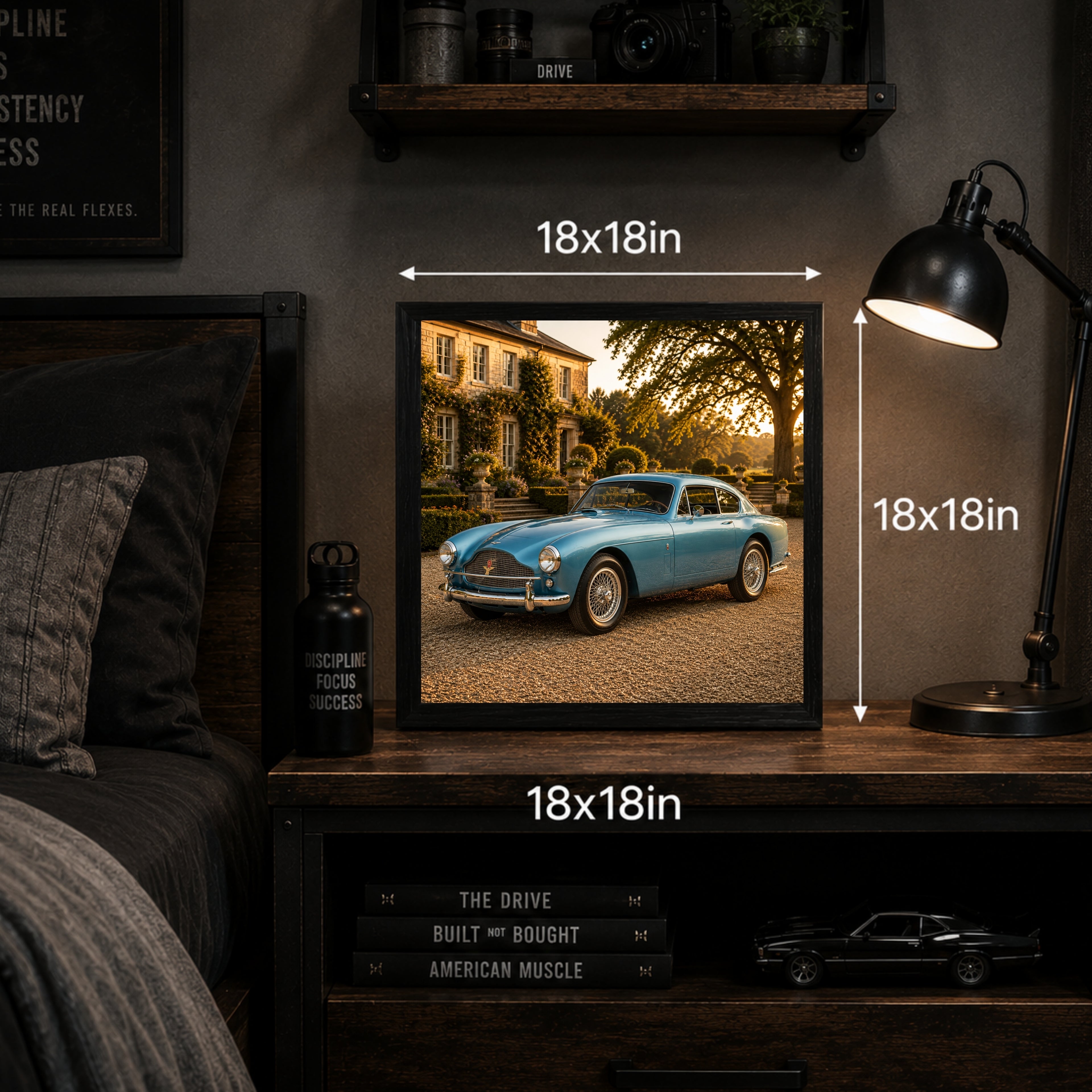 1953 Aston Martin DB2/4 Classic Car Wall Art Print