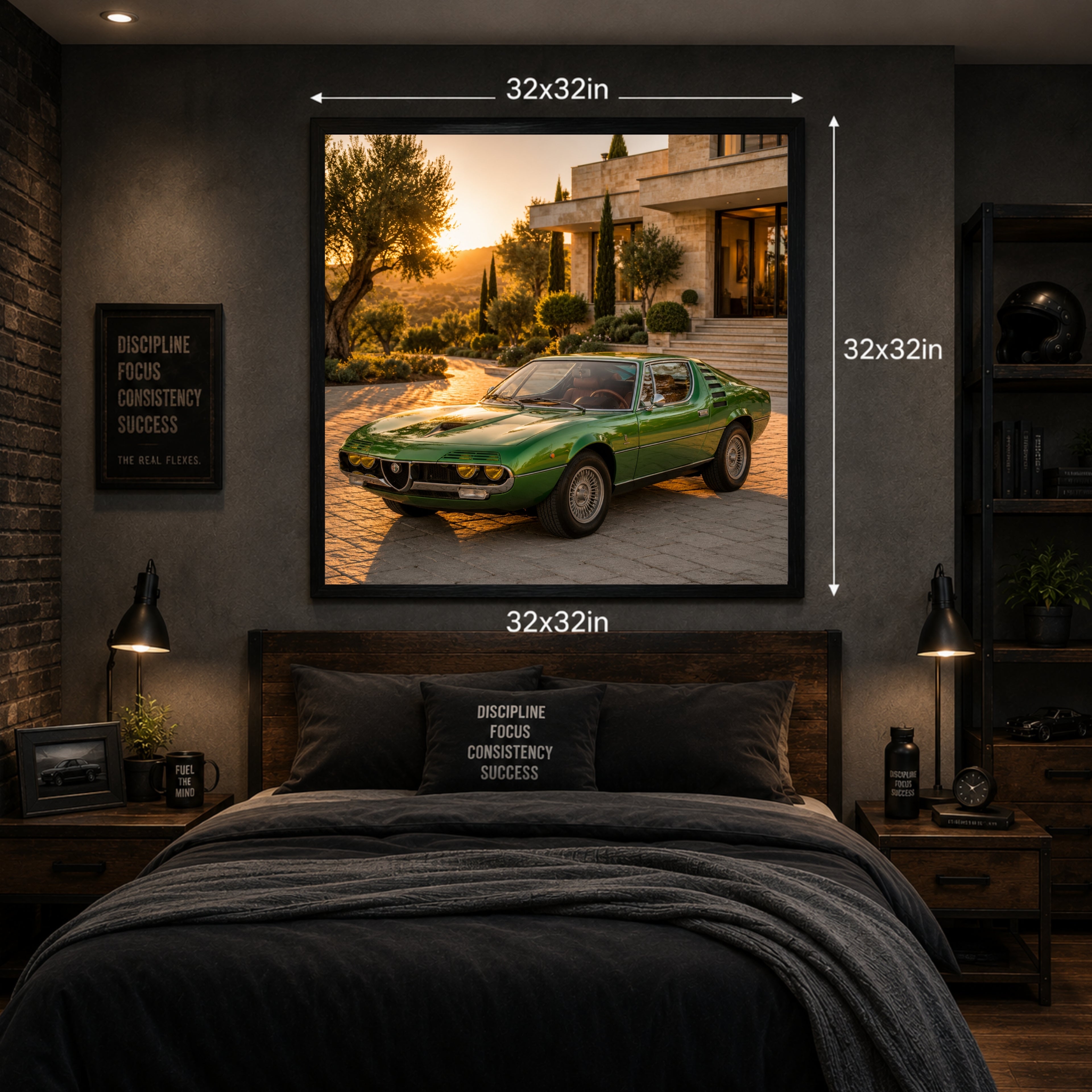 1970 Alfa Romeo Montreal Classic Car Poster