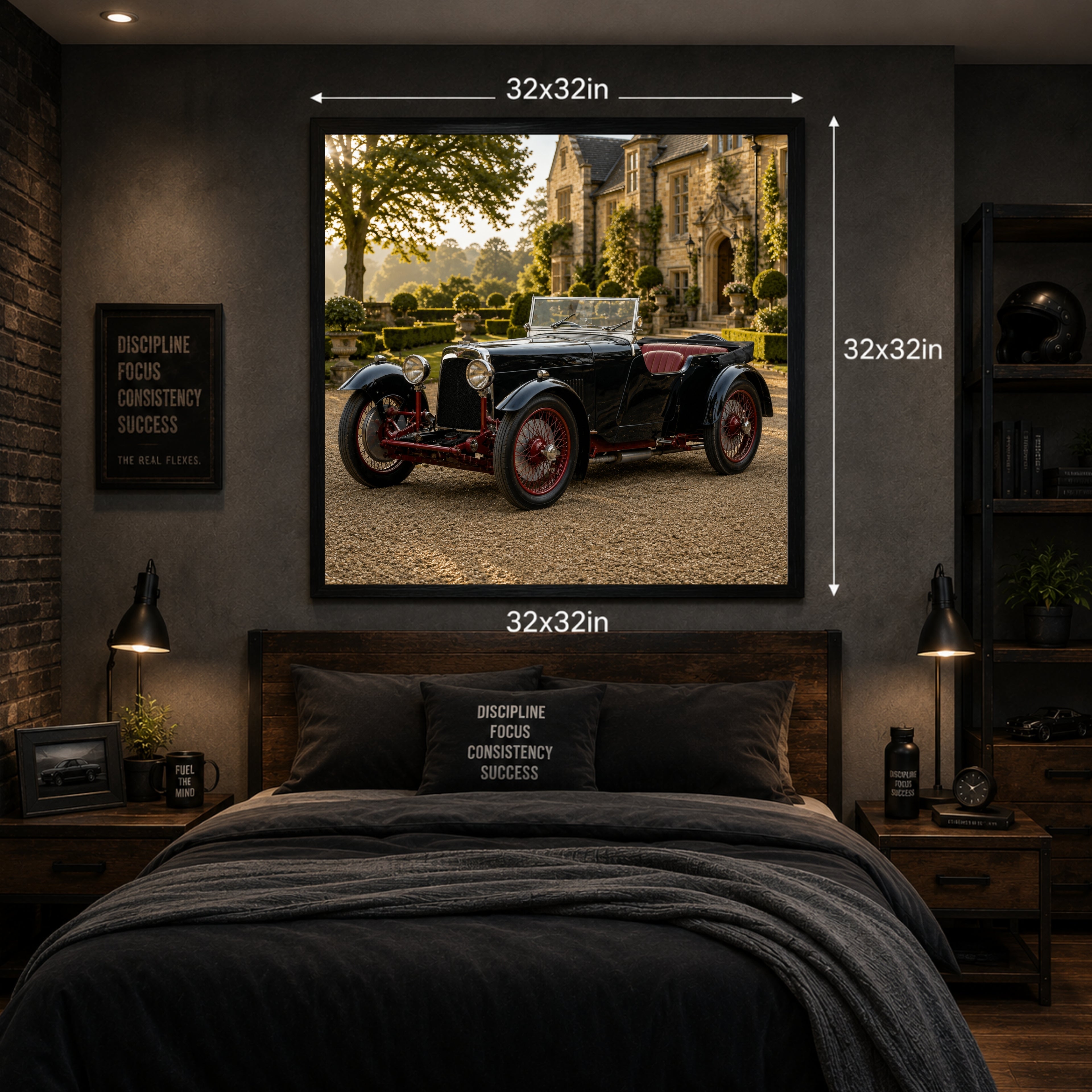 1930 Aston Martin International Classic Car Wall Art Print