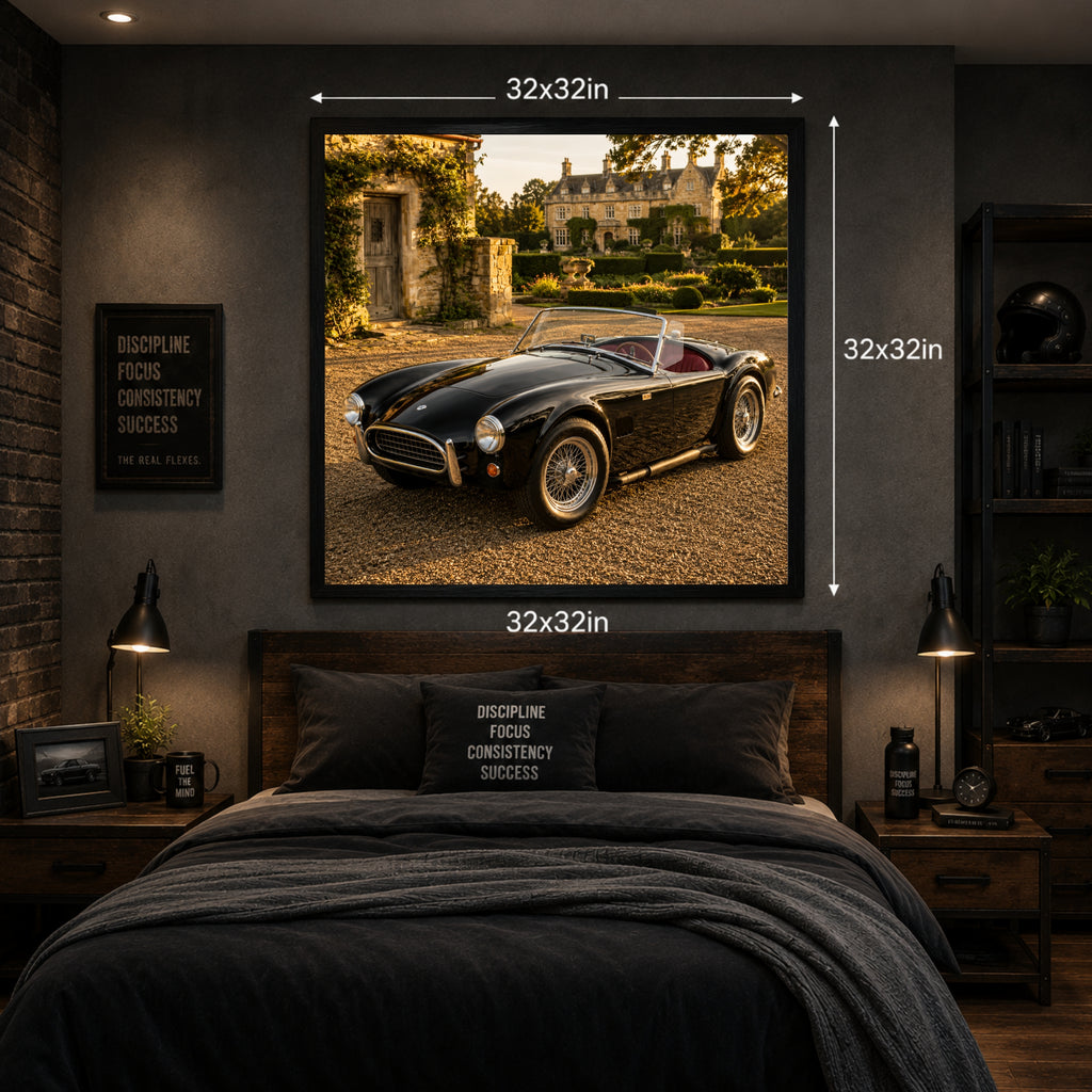 1962 AC Cobra Mk I Classic Sports Car Poster British Wall Art