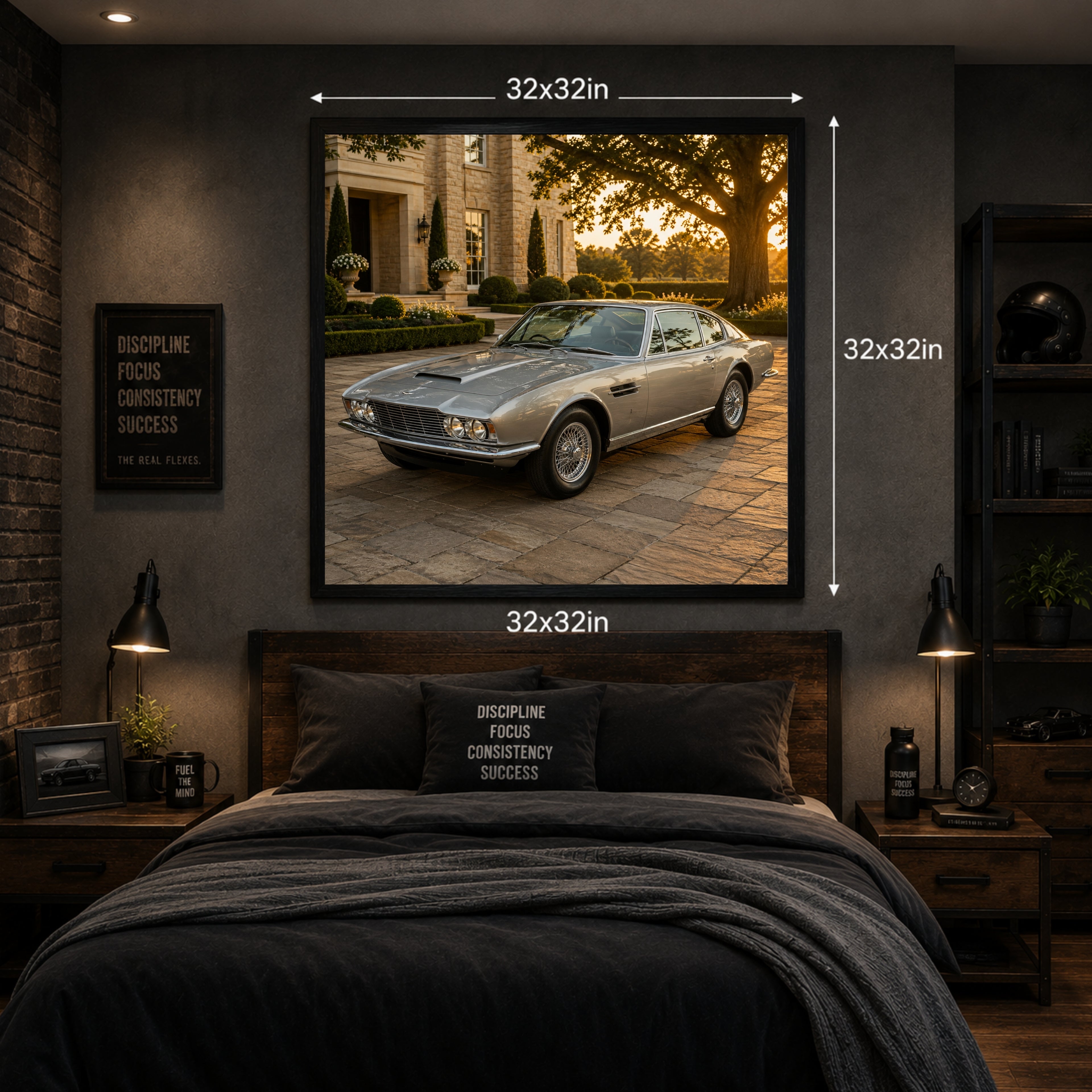 1967 Aston Martin DBS Classic Car Wall Art Print