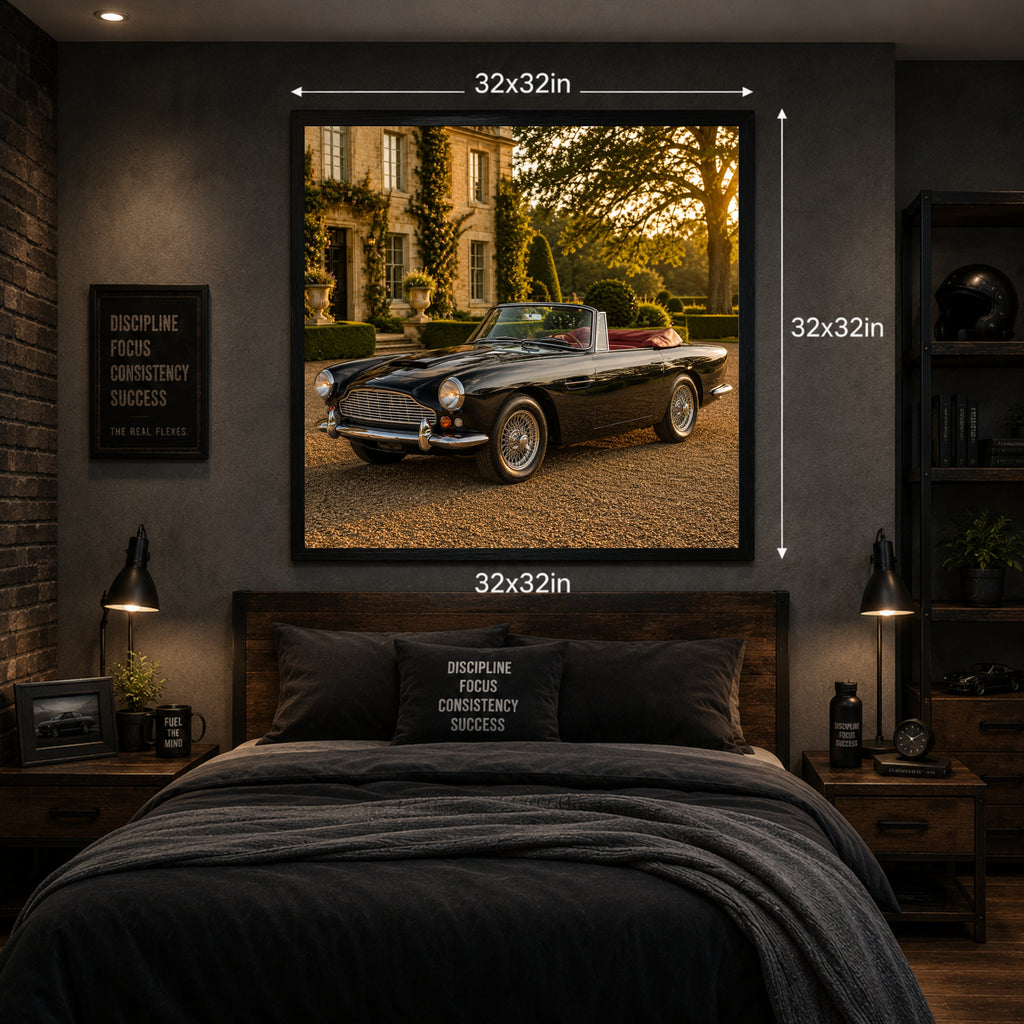 1958 Aston Martin DB4 Classic Car Wall Art Print