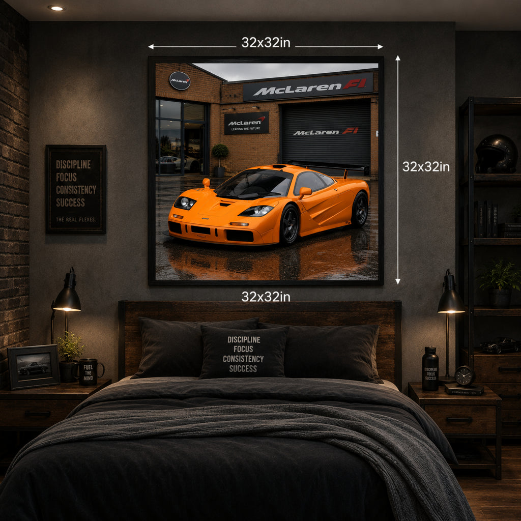 McLaren F1 Classic British Hypercar Automotive Wall Art Poster