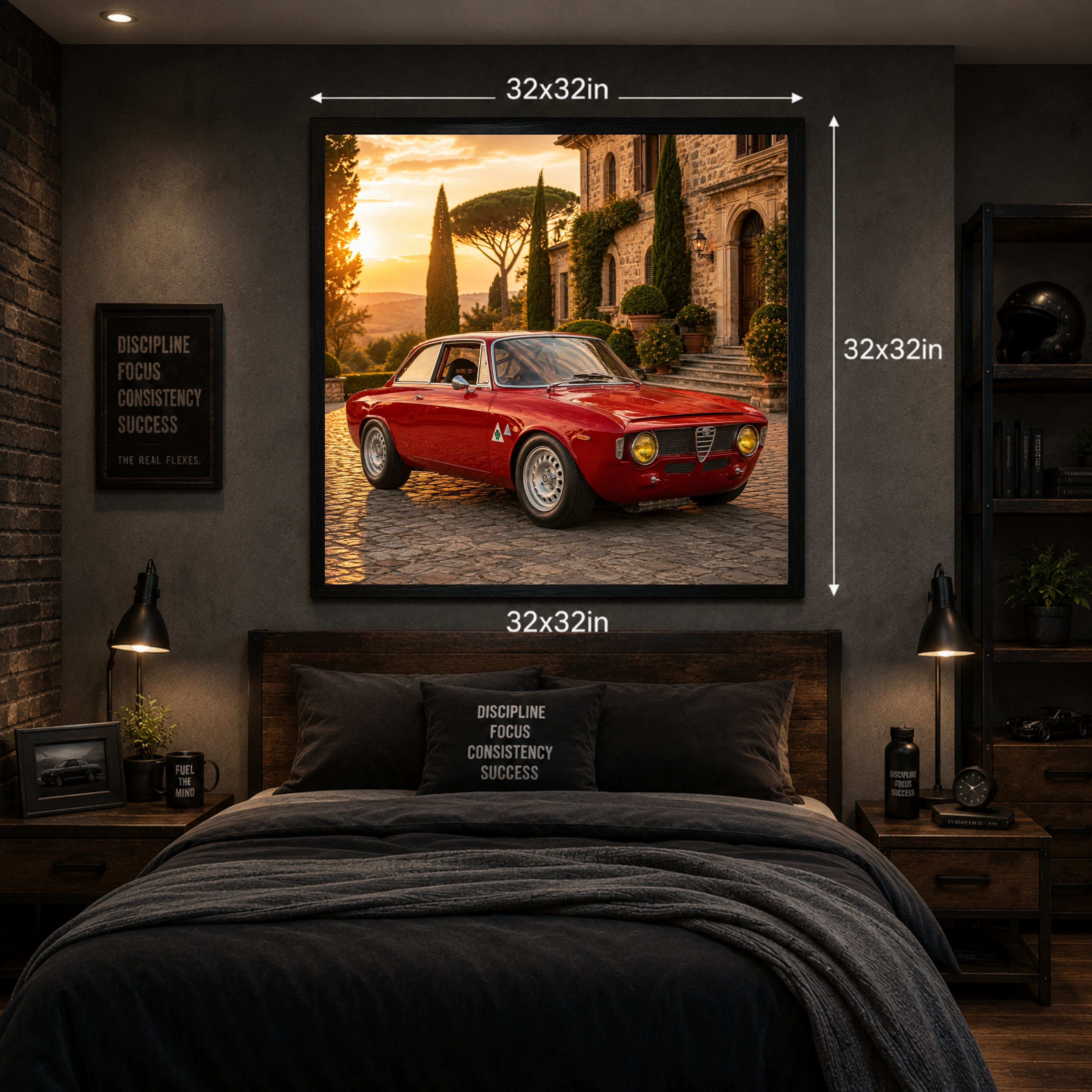 1965 Alfa Romeo Giulia Sprint GTA Classic Car Poster