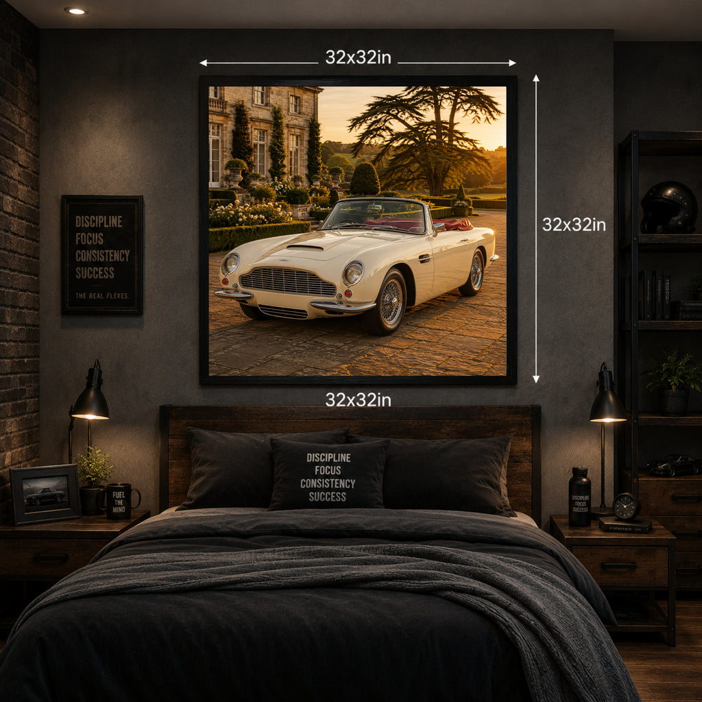1965 Aston Martin DB6 Classic Car Wall Art Print