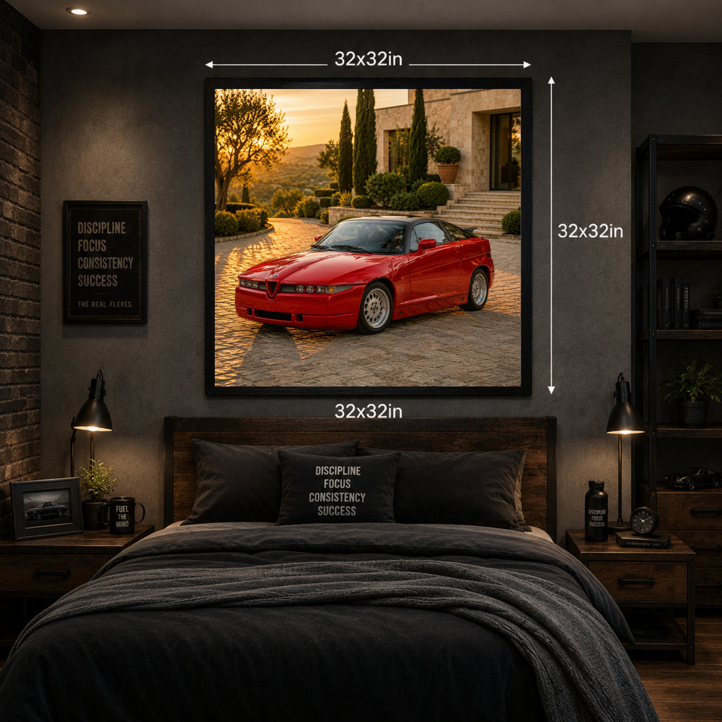 1989 Alfa Romeo SZ Classic Car Poster