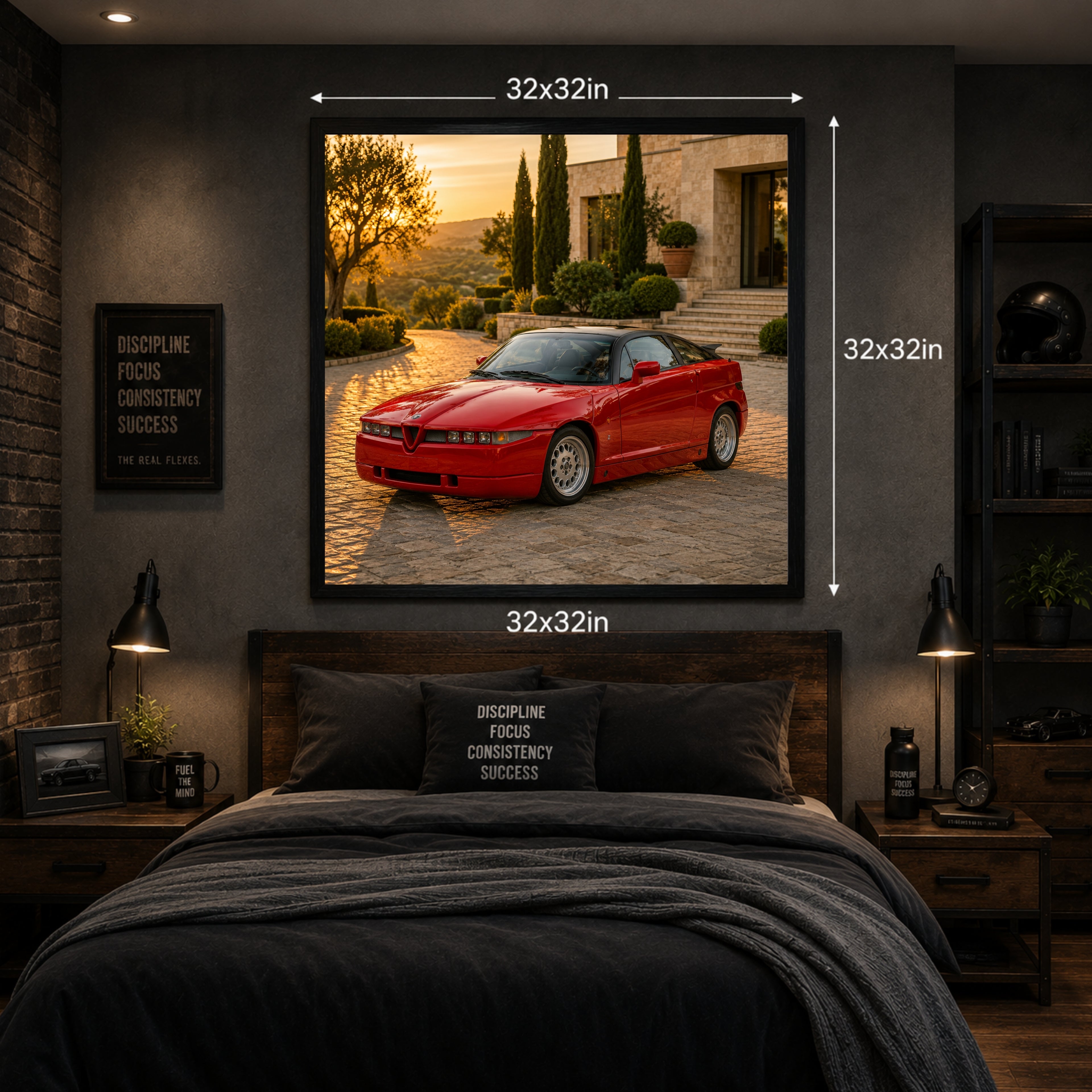 1989 Alfa Romeo SZ Classic Car Poster