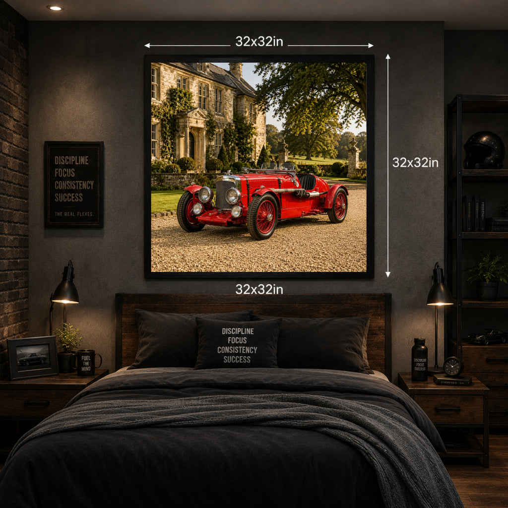 1934 Aston Martin Ulster Classic Car Wall Art Print