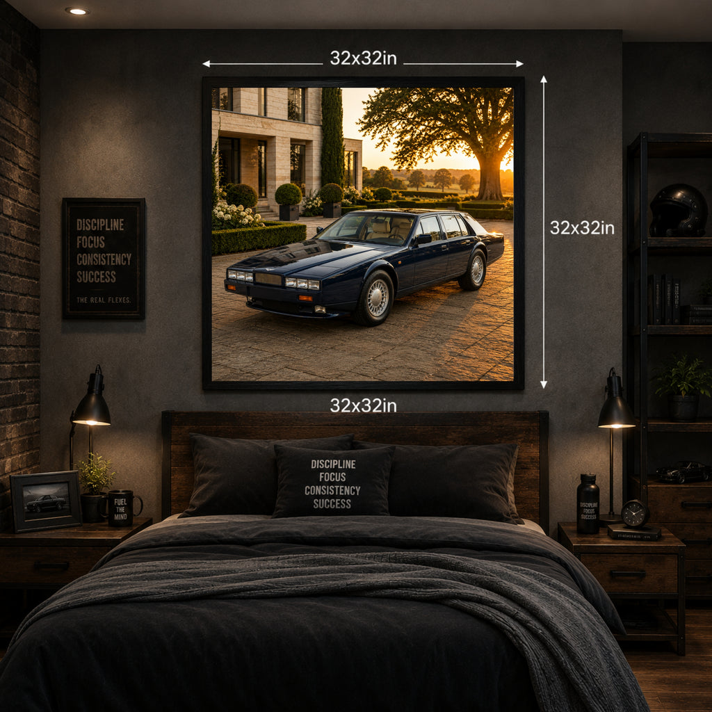 1976 Aston Martin Lagonda Series Classic Car Wall Art Print
