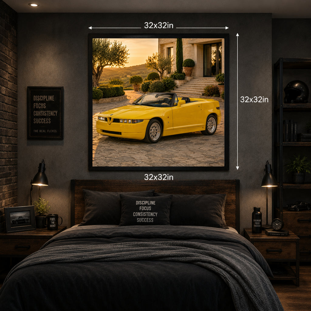 1992 Alfa Romeo RZ Classic Car Poster