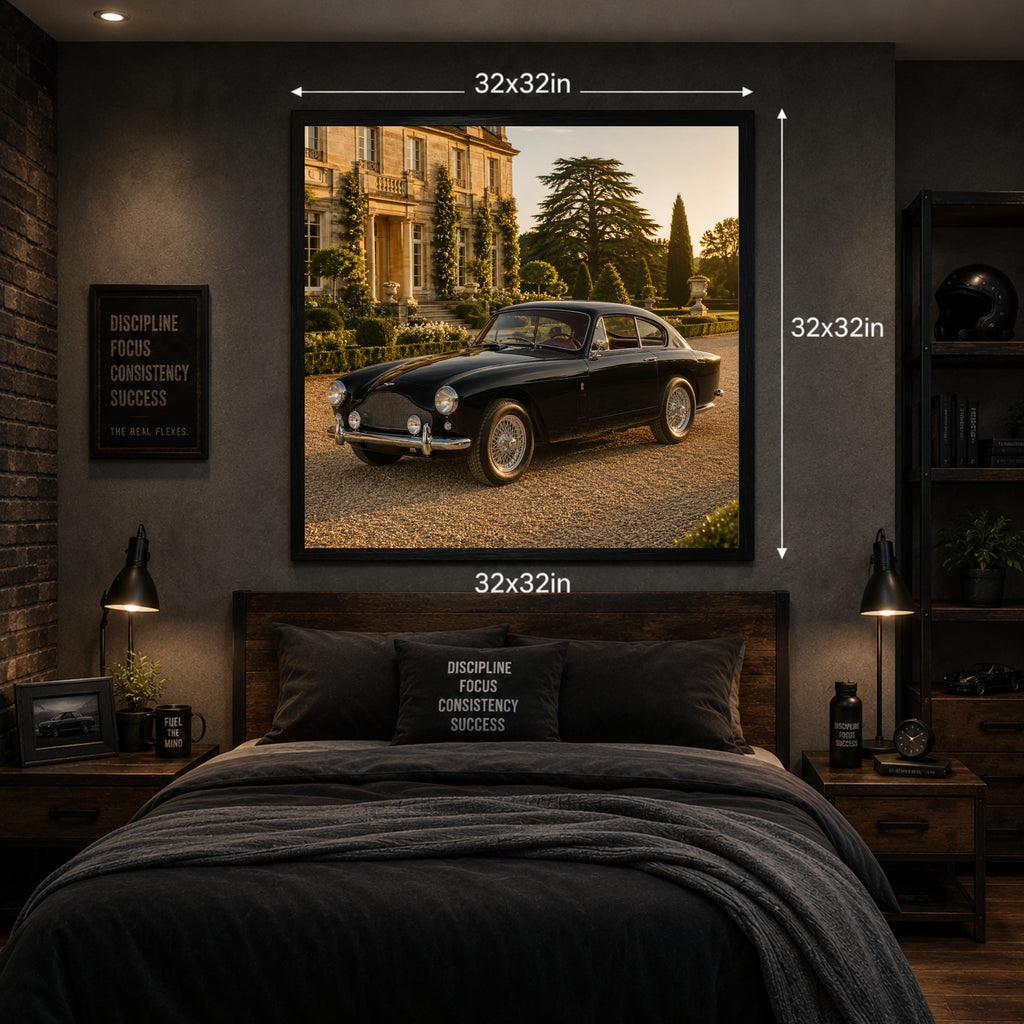 1957 Aston Martin DB Mark III Classic Car Wall Art Print