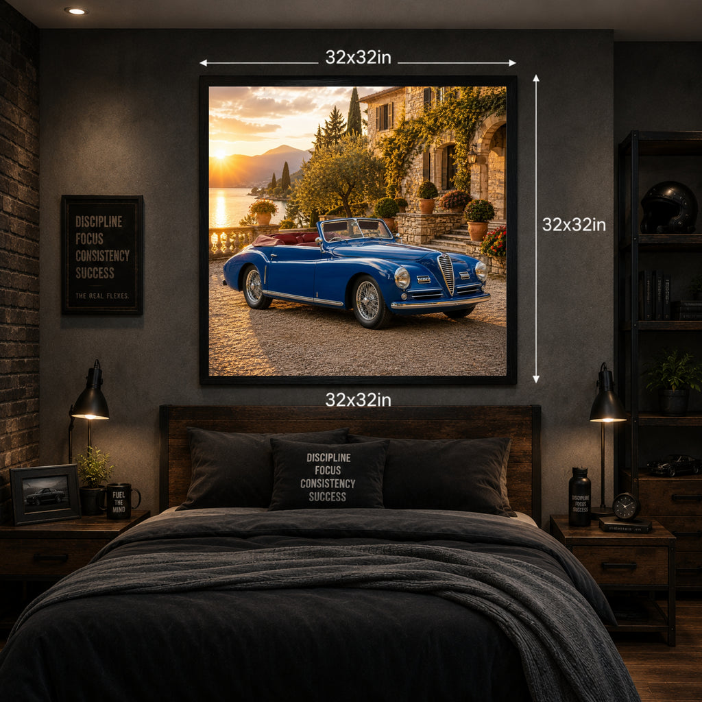 1948 Alfa Romeo 6C 2500 Classic Car Poster