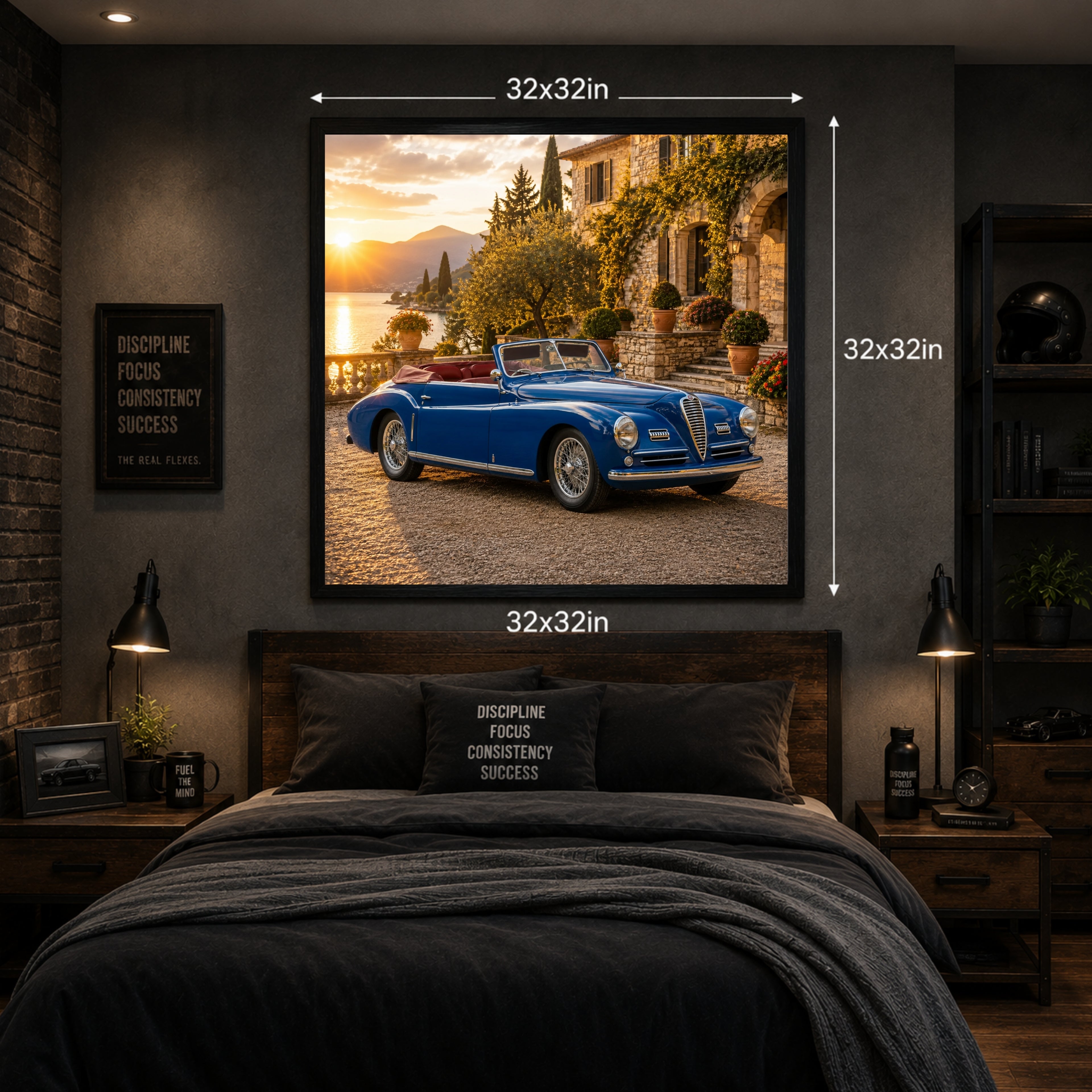 1948 Alfa Romeo 6C 2500 Classic Car Poster