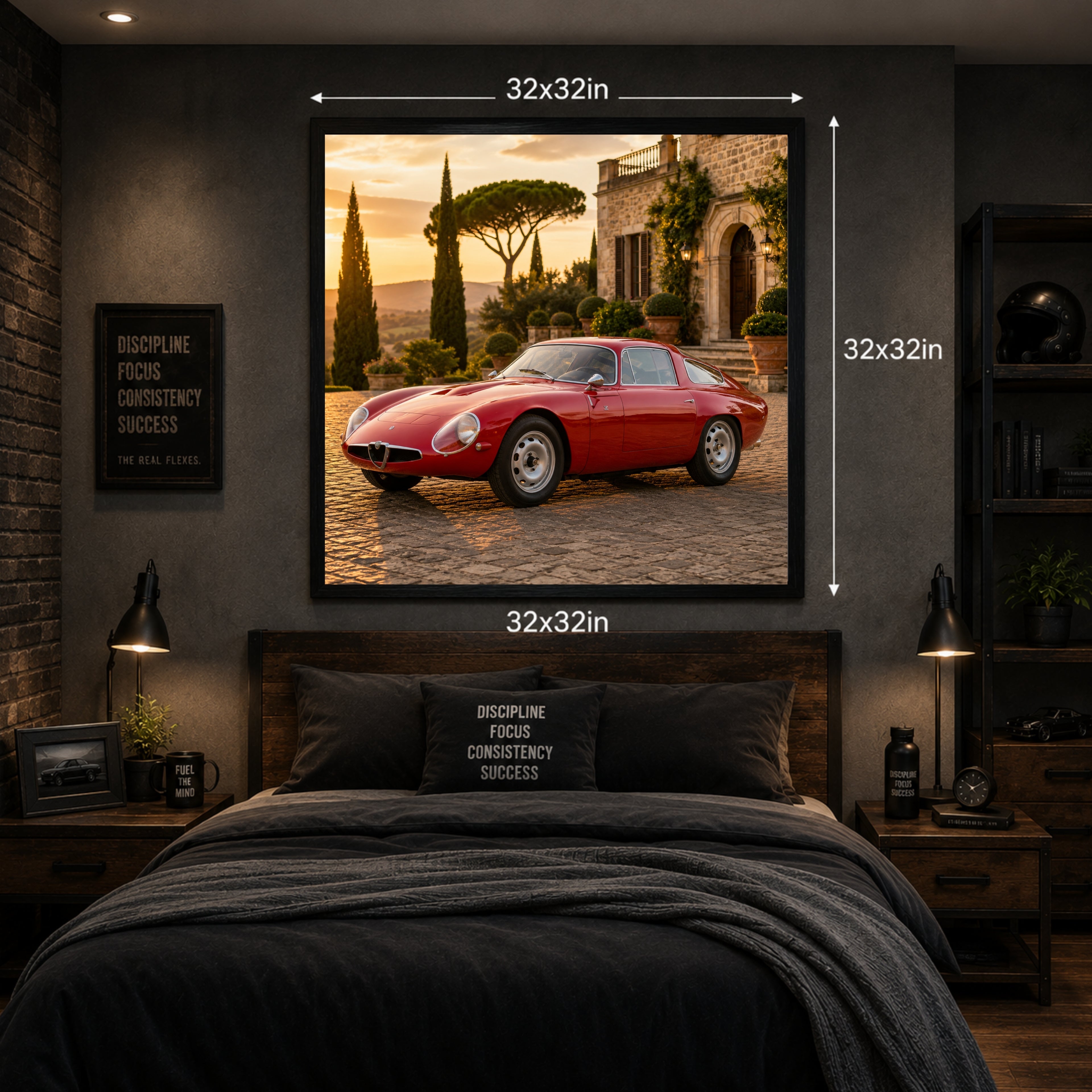 1963 Alfa Romeo Giulia TZ Classic Car Poster