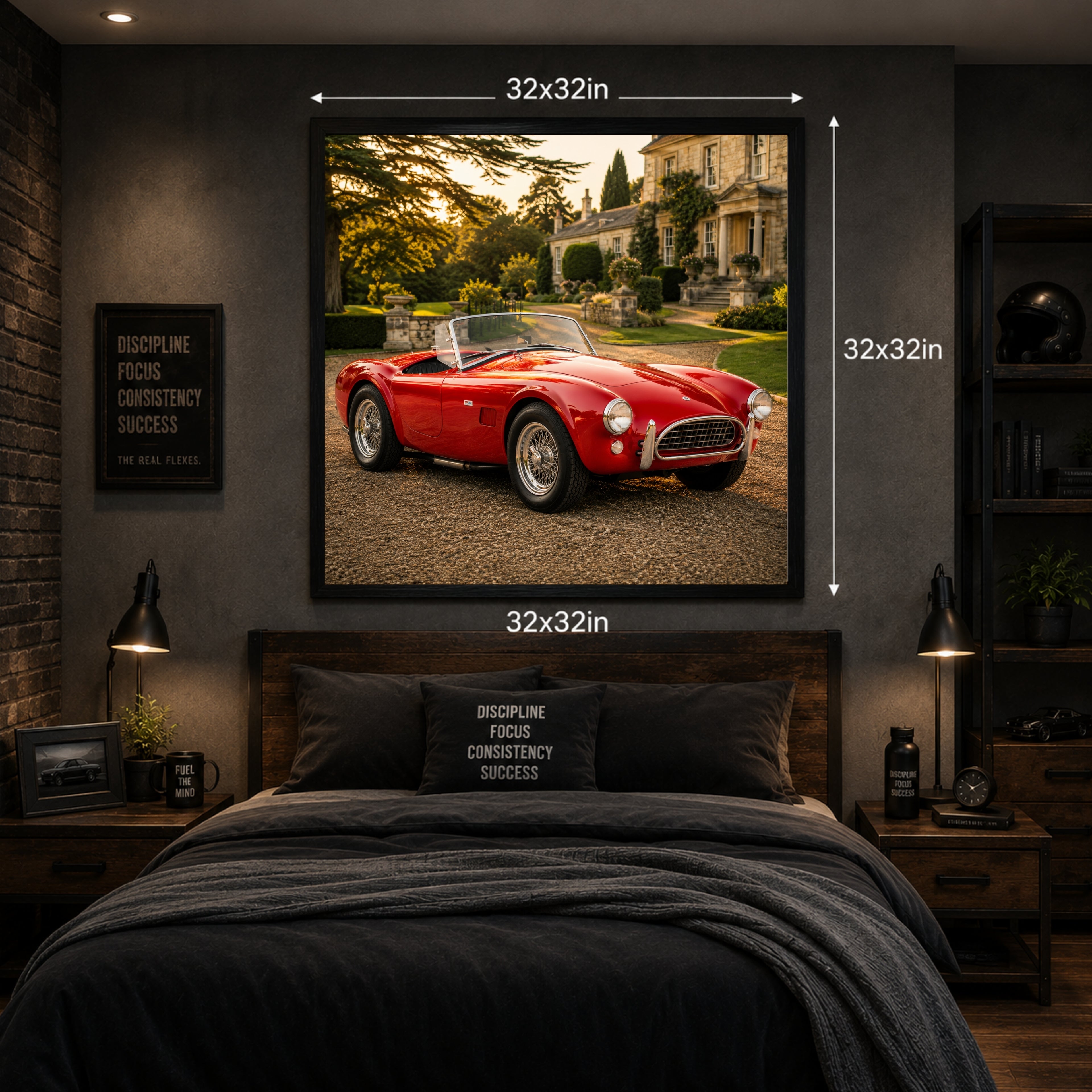 1964 AC Cobra 289 Classic Sports Car Poster British Wall Art