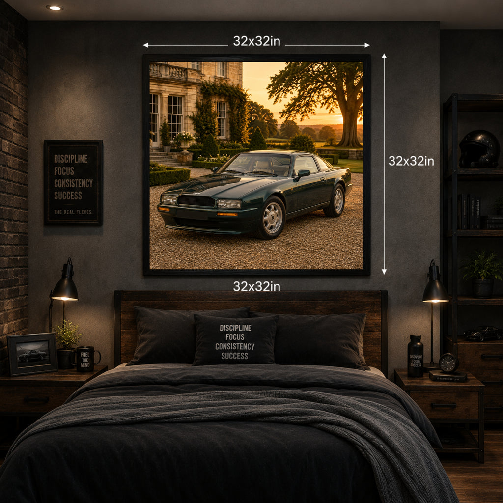 1989 Aston Martin Virage Classic Car Wall Art Print