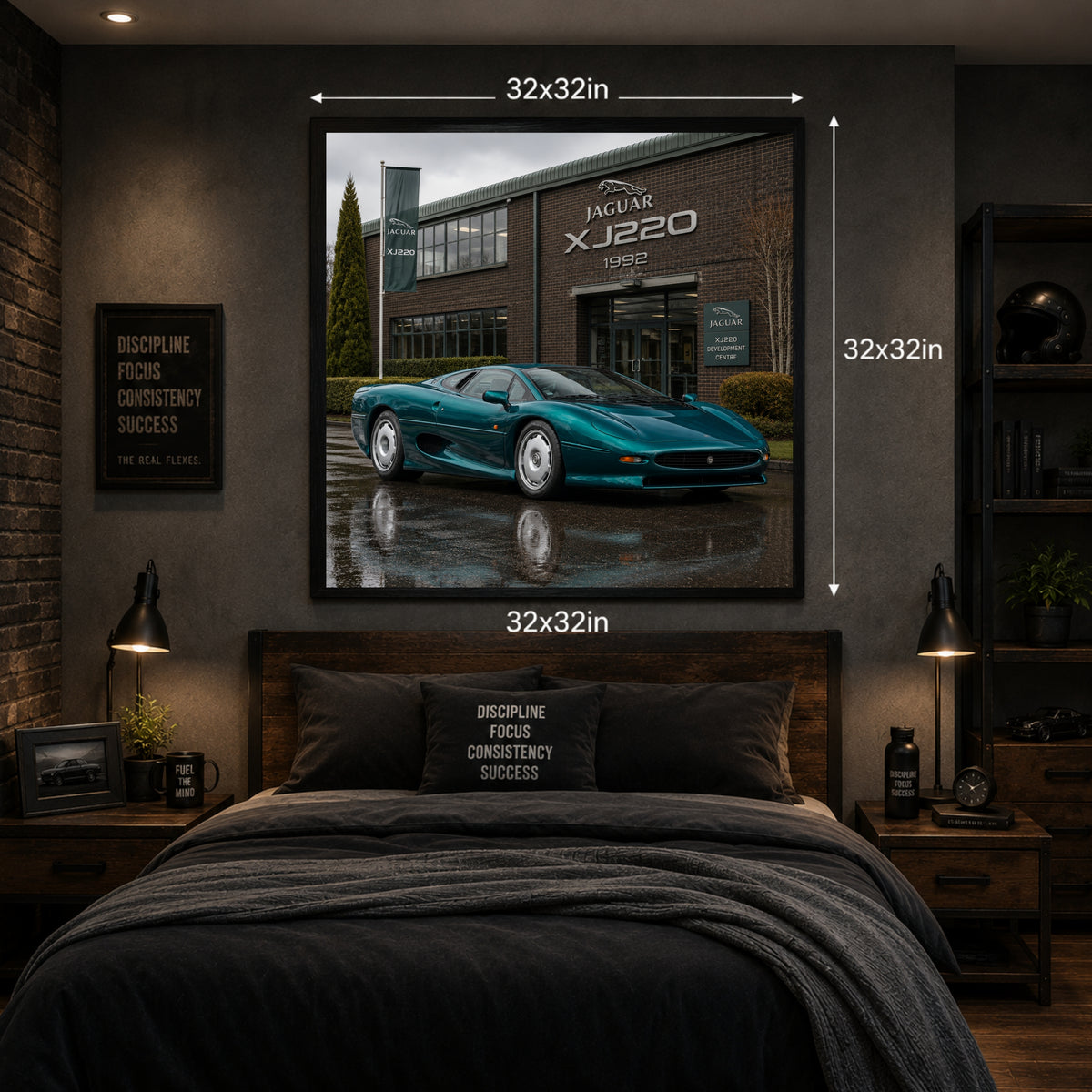 Jaguar XJ220 1992 Automotive Wall Art Poster