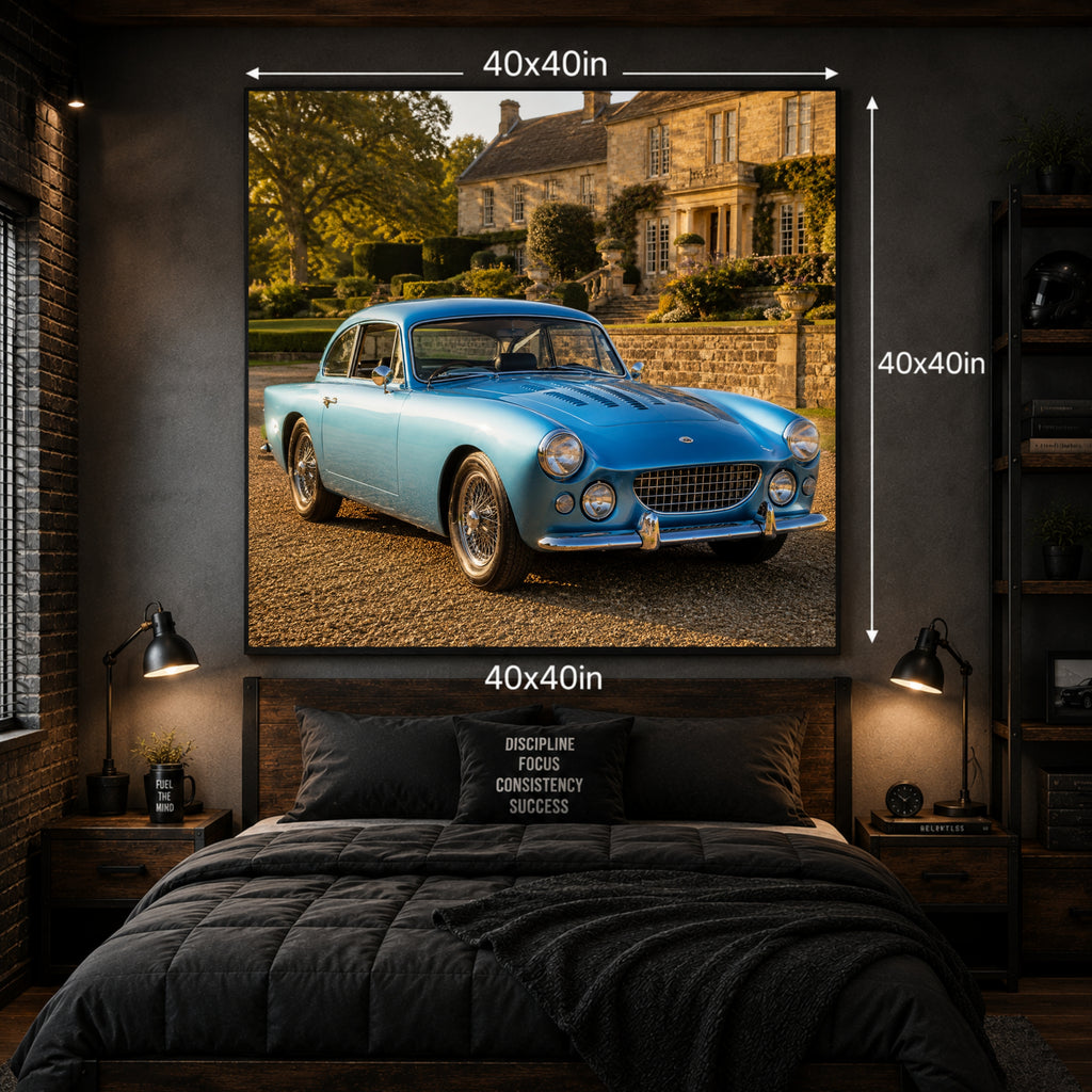 1959 AC Greyhound Classic Sports Car Poster British Wall Art