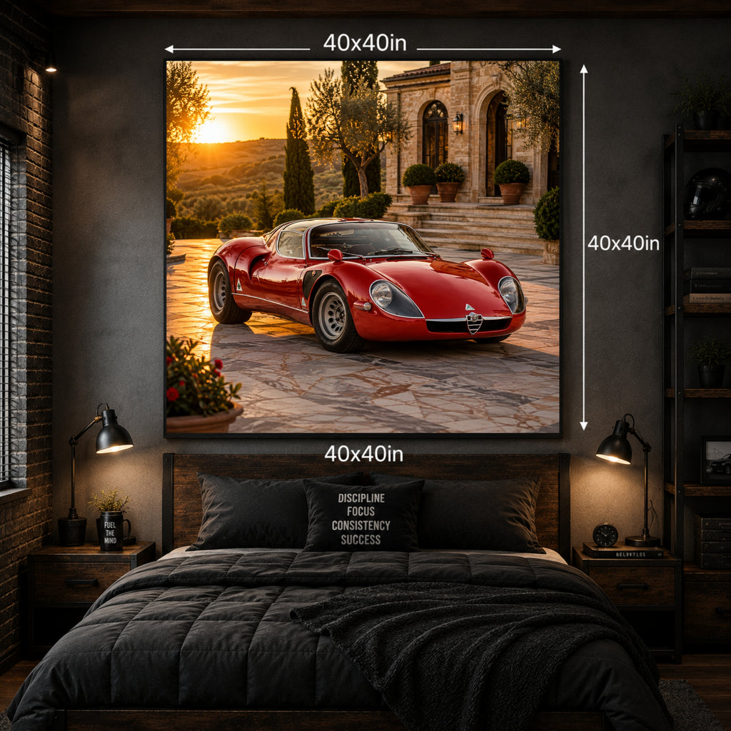 1967 Alfa Romeo 33 Stradale Classic Car Poster