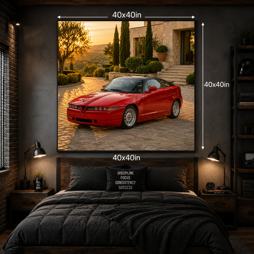 1989 Alfa Romeo SZ Classic Car Poster