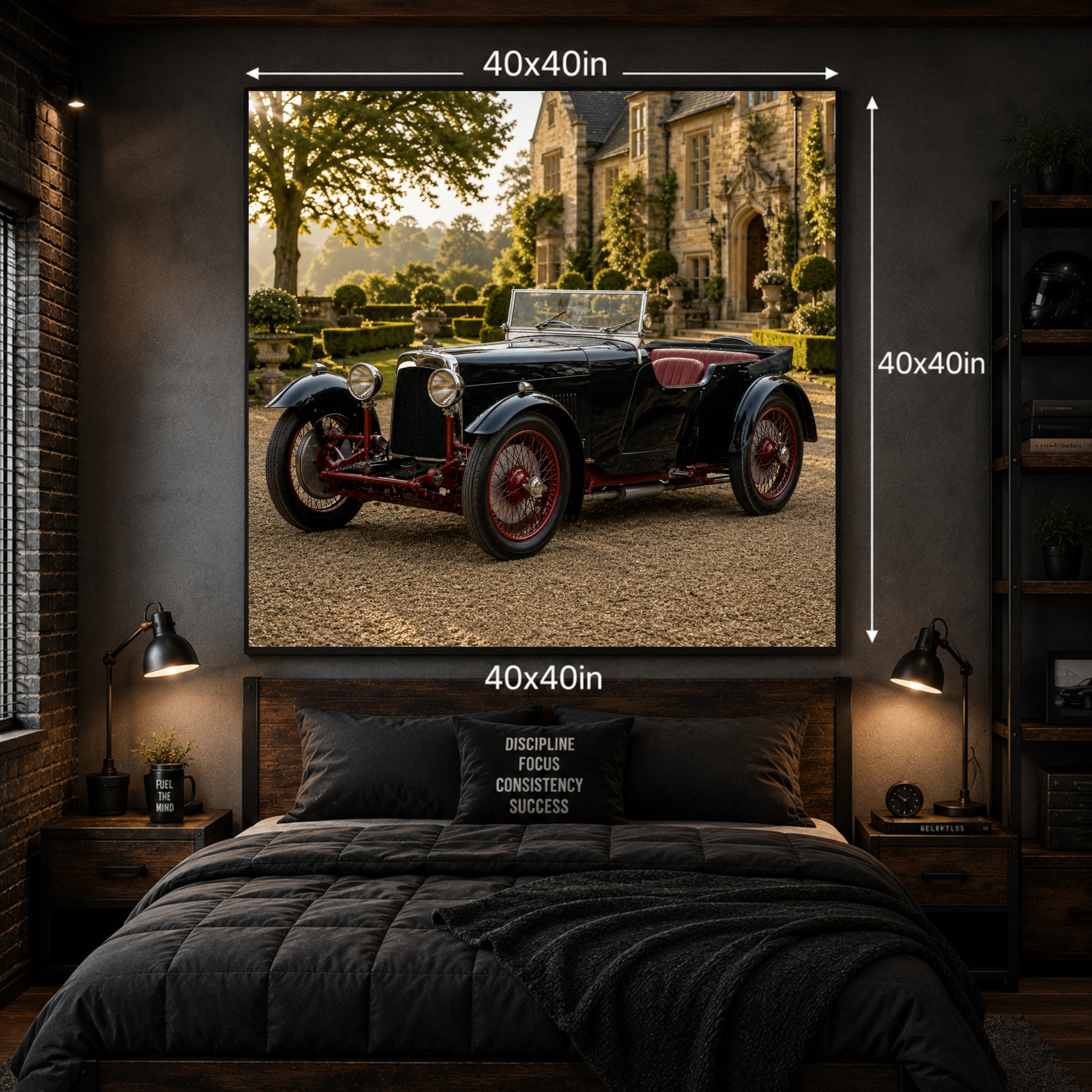 1930 Aston Martin International Classic Car Wall Art Print