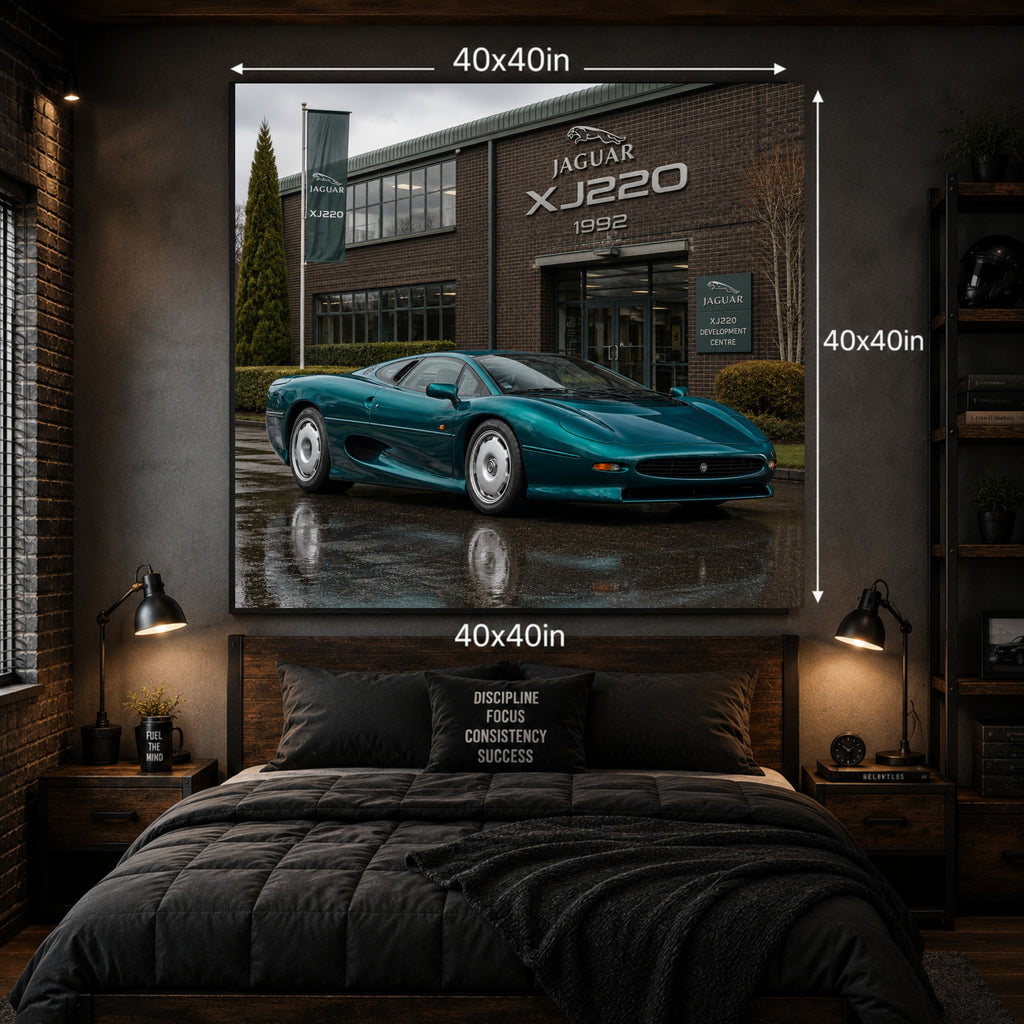 Jaguar XJ220 1992 Automotive Wall Art Poster
