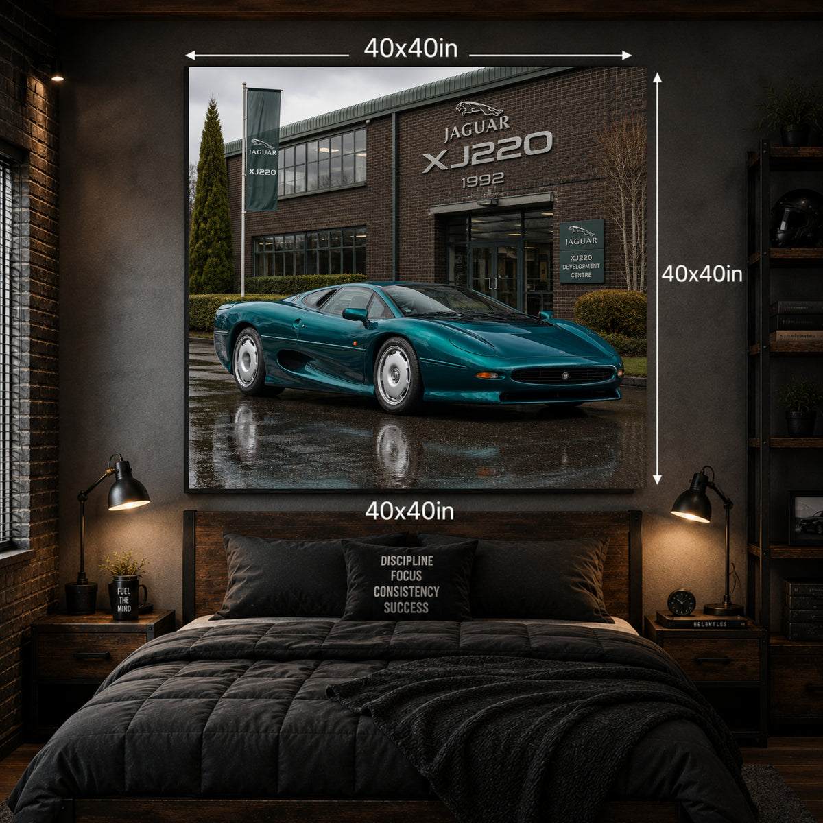 Jaguar XJ220 1992 Automotive Wall Art Poster