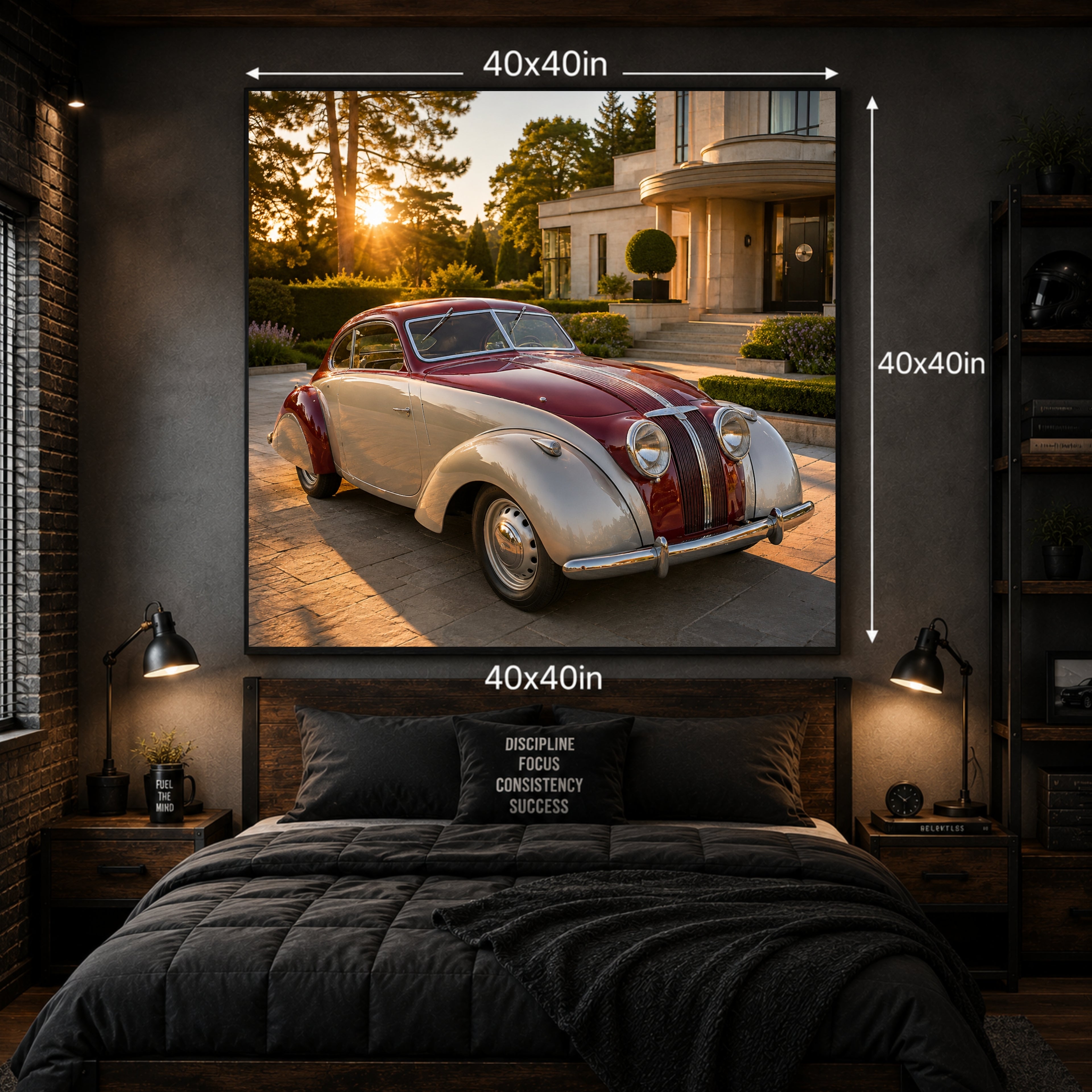 1939 Adler Autobahn German Pre-War Classic Car Poster