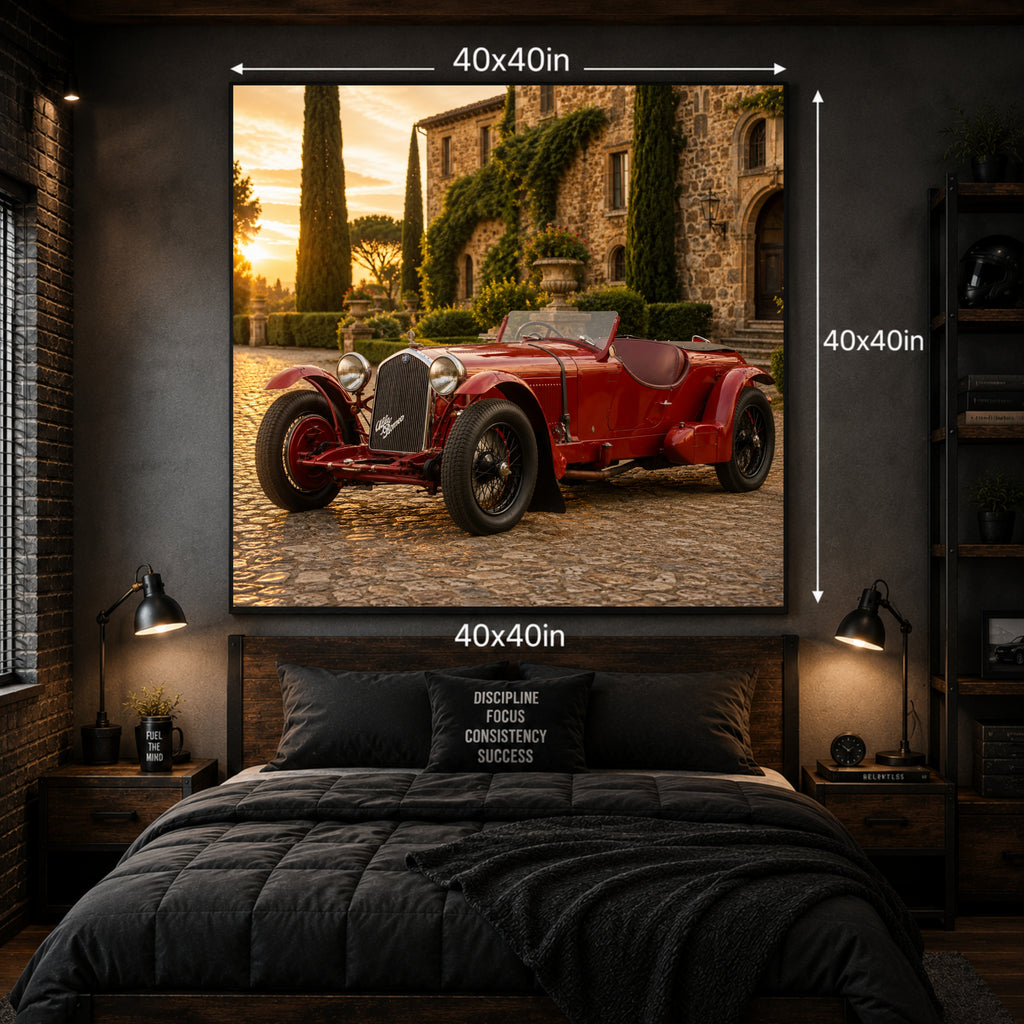 1932 Alfa Romeo 8C 2300 Classic Car Poster